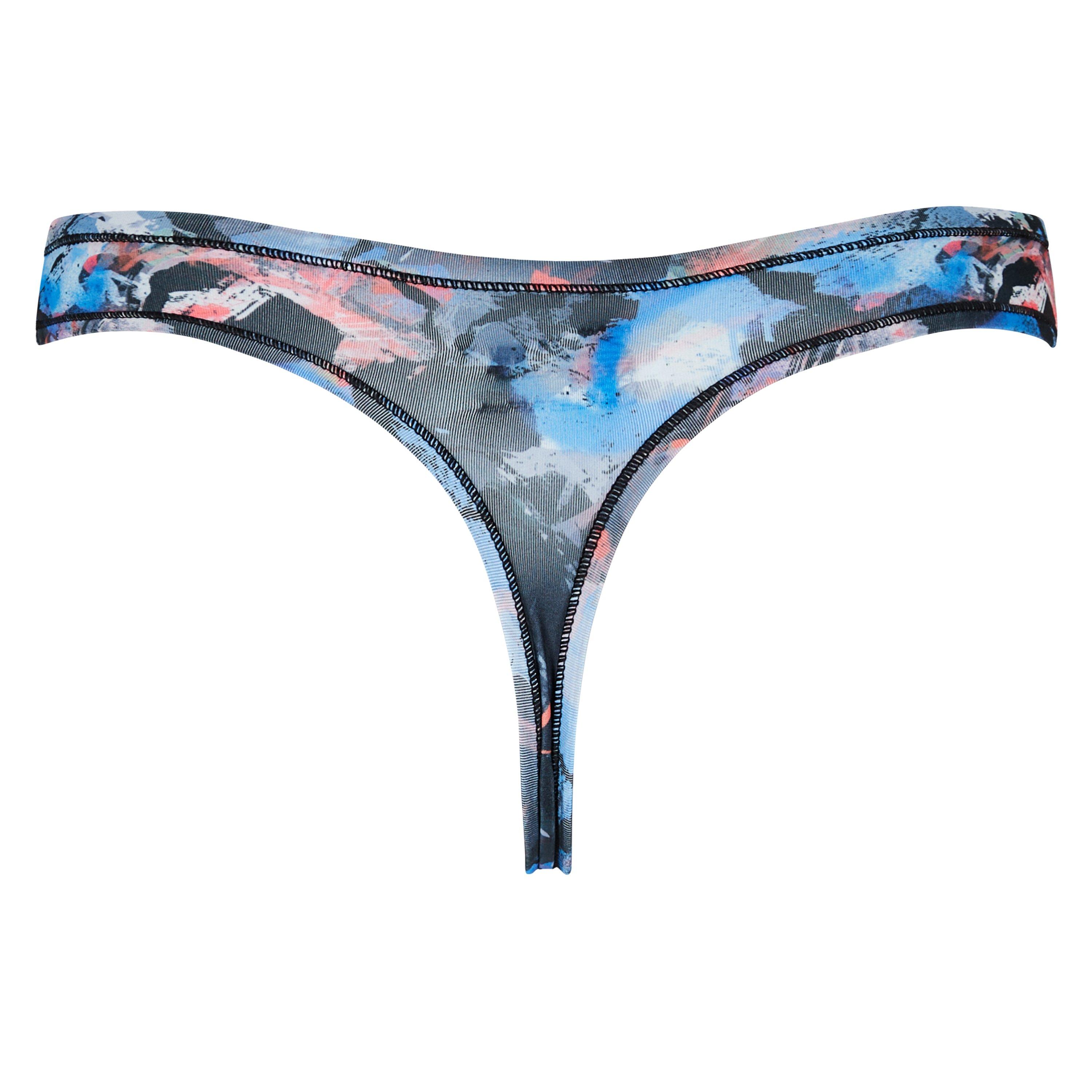Blk/Abstr/Aqua - Reebok - Thong Brief Underwear - 5