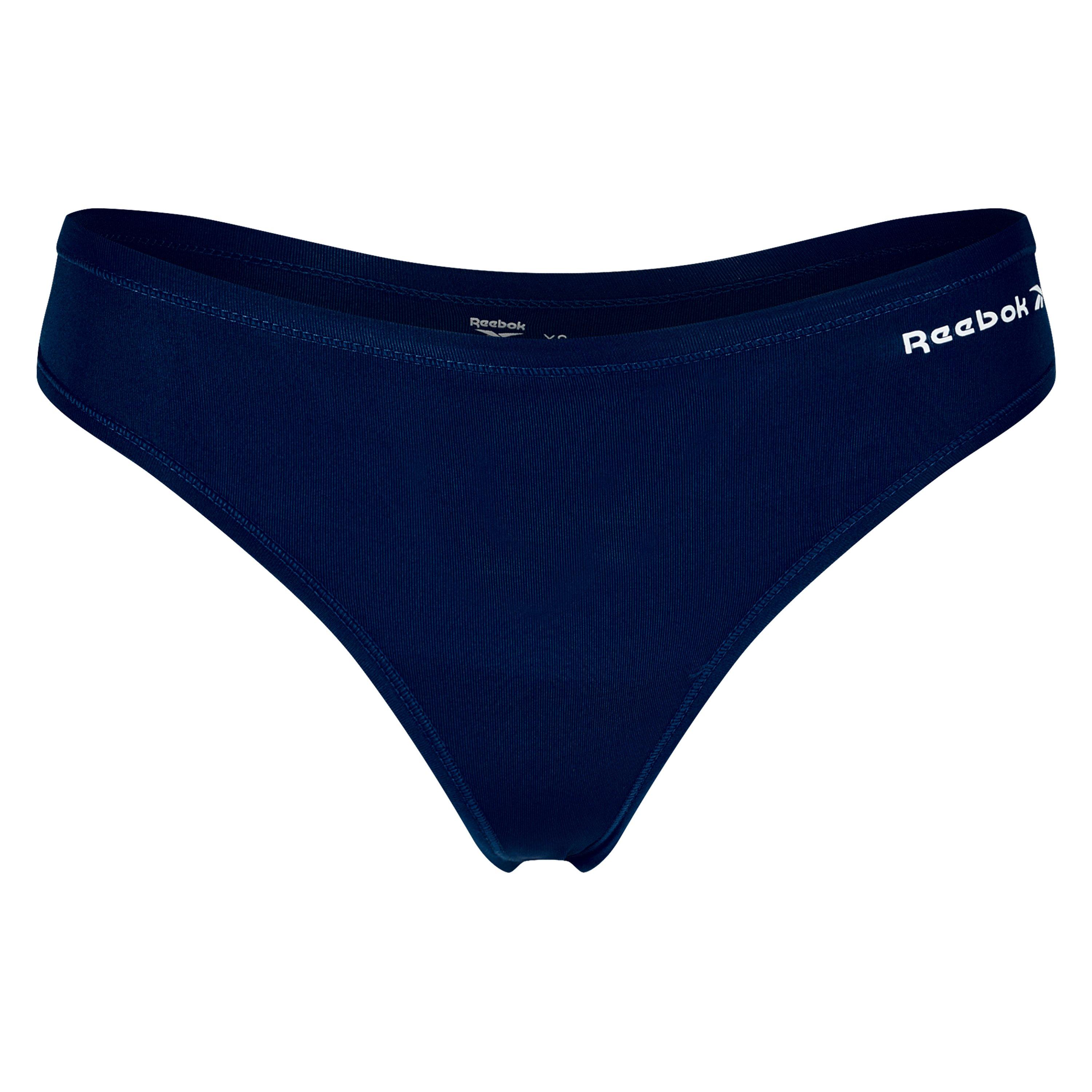 Mornarsko plava/Narančasta/Plava - Reebok - Pack Thong Underwear - 4