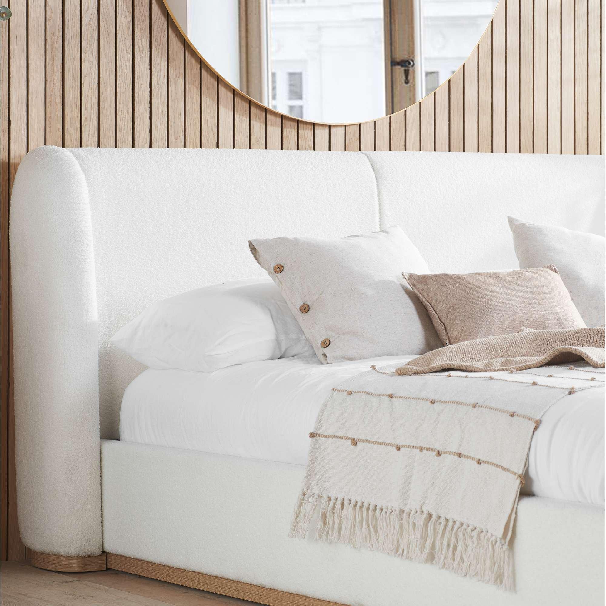 White Boucle - Birlea - Eden White Boucle Bed - 2