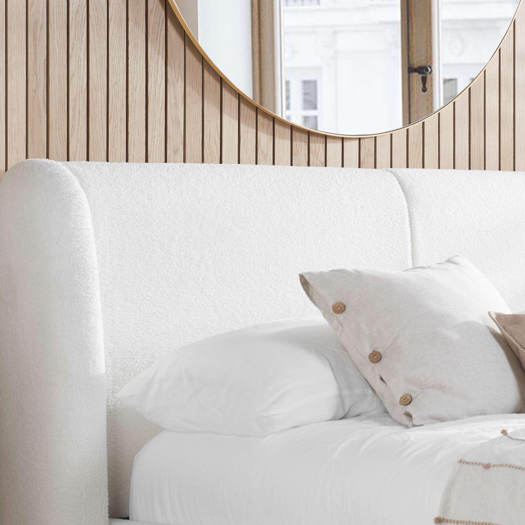 White Boucle - Birlea - Eden White Boucle Bed - 3