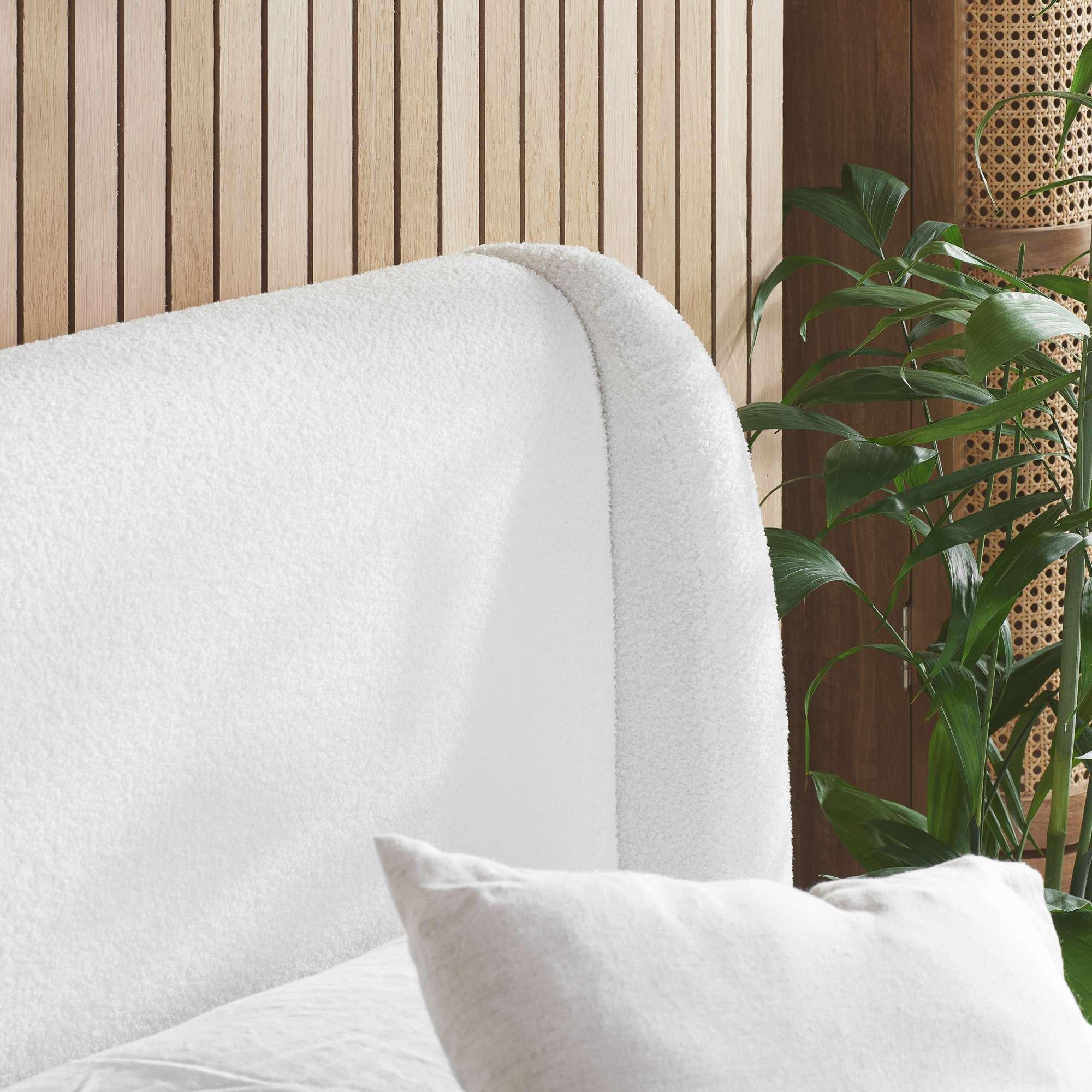 White Boucle - Birlea - Eden White Boucle Bed - 4