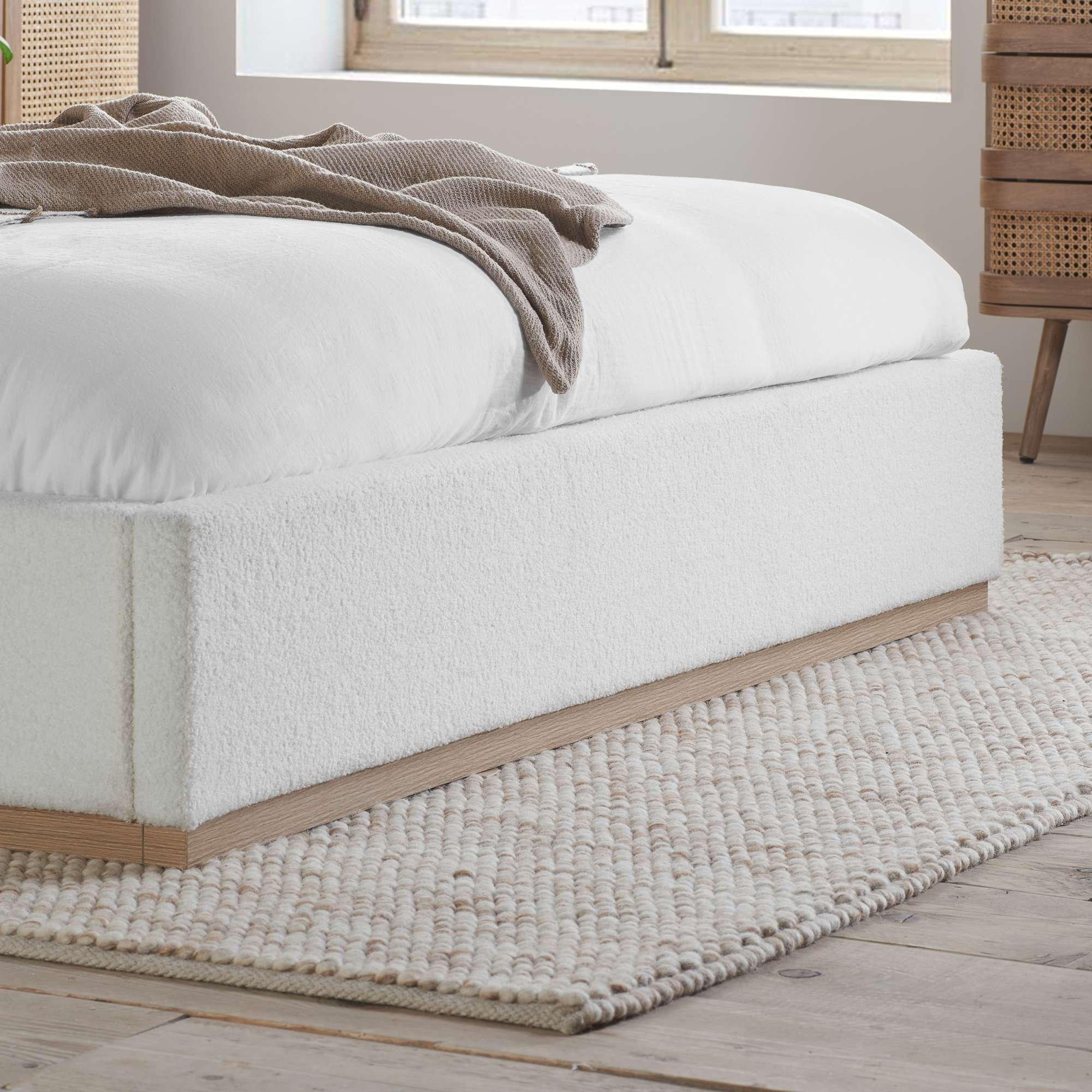 White Boucle - Birlea - Eden White Boucle Bed - 6