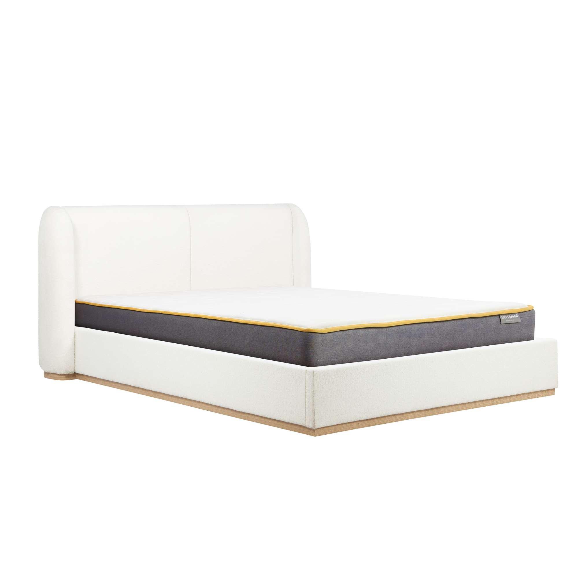 White Boucle - Birlea - Eden White Boucle Bed - 8