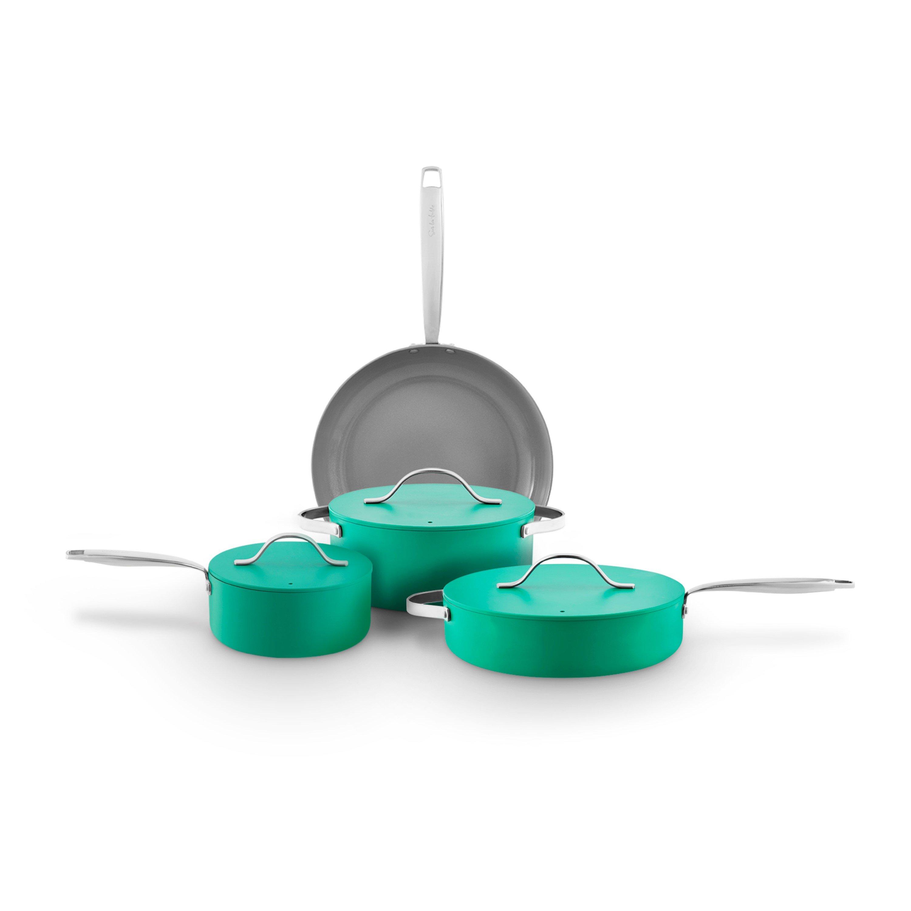 Surlatable  Colour Me Happy 4 Piece Cookware Set - Green - Medium