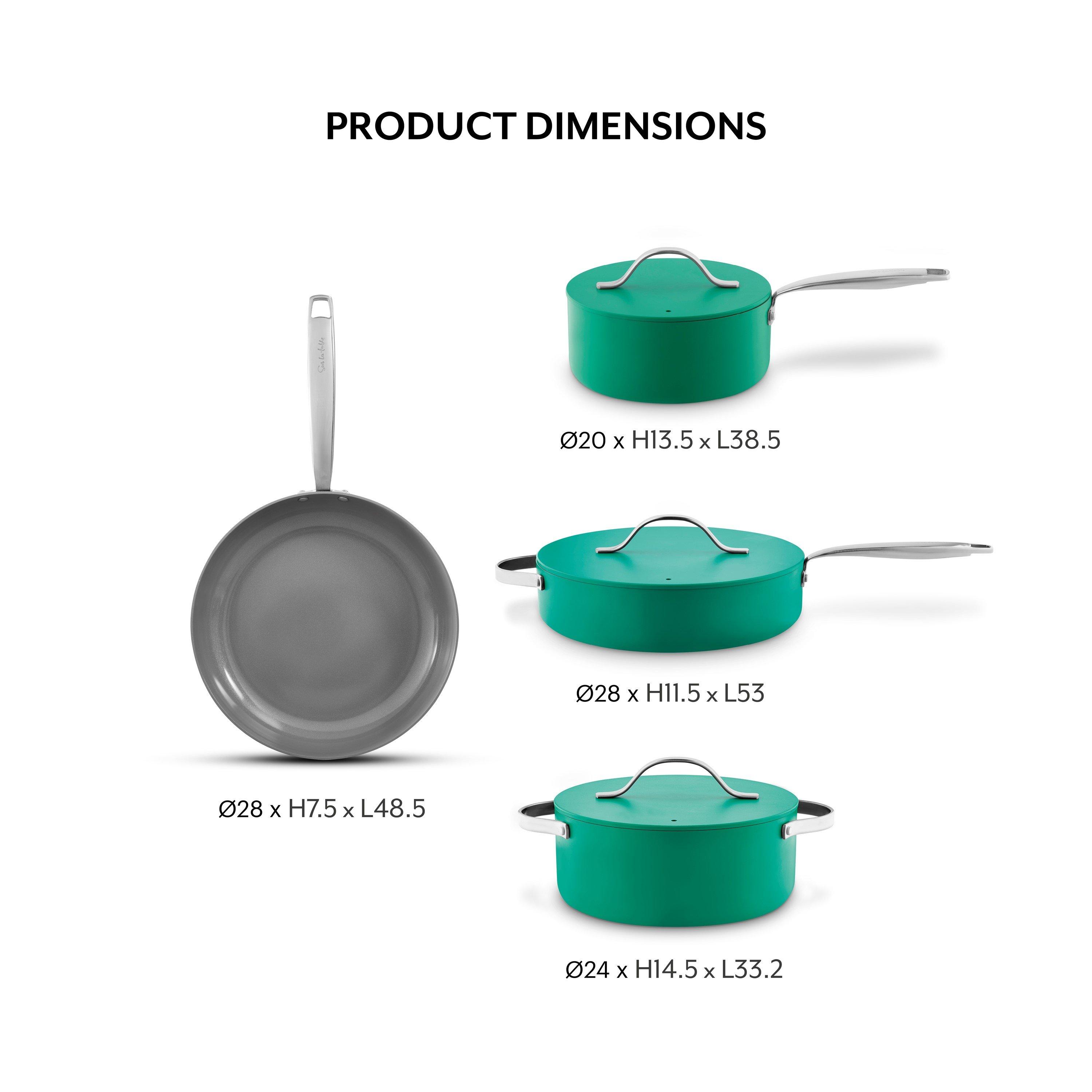 Green - SURLATABLE - Colour Me Happy 4 Piece Cookware Set - 6