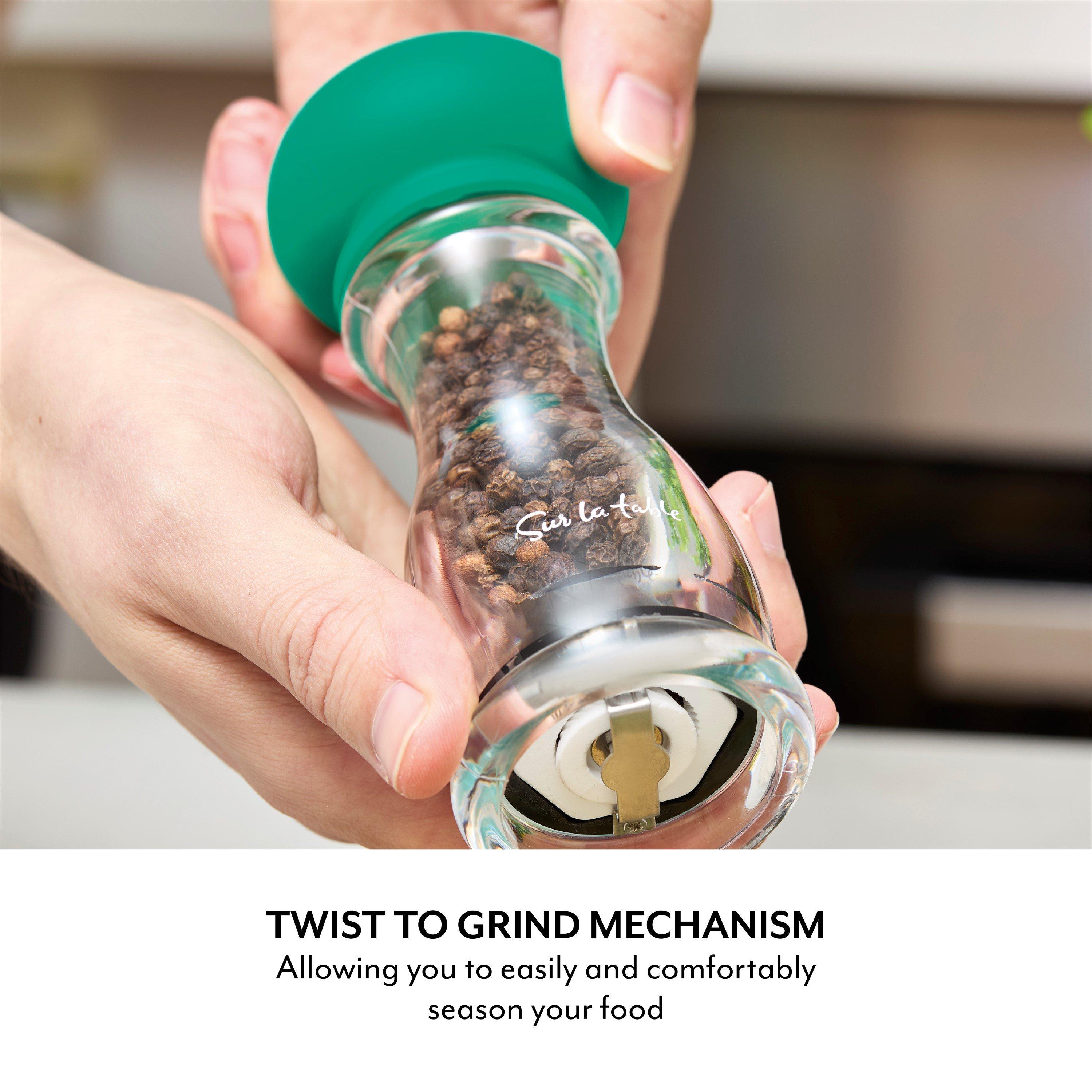 Green - SURLATABLE - 2pc Salt and Pepper Mill Set - 3