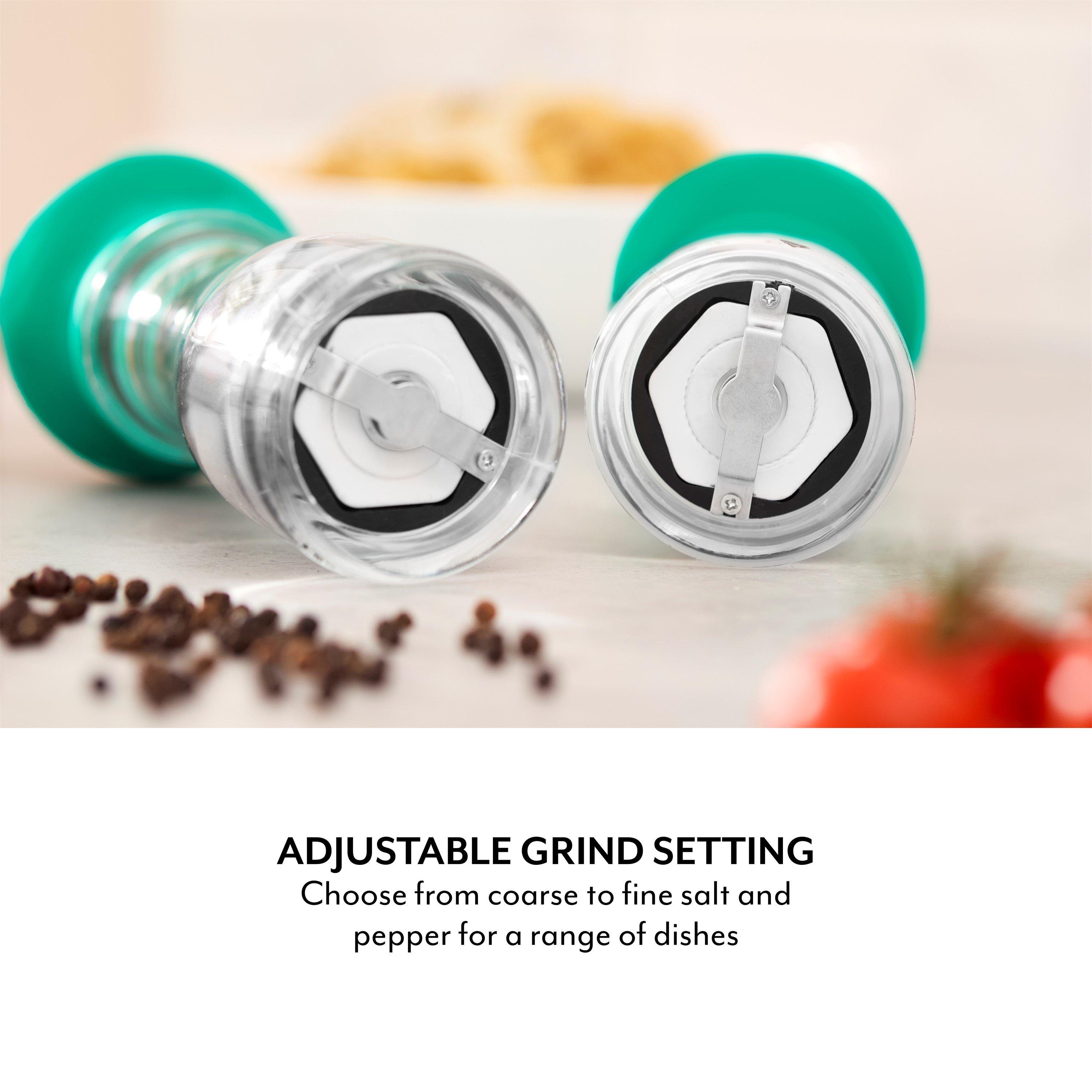 Green - SURLATABLE - 2pc Salt and Pepper Mill Set - 5