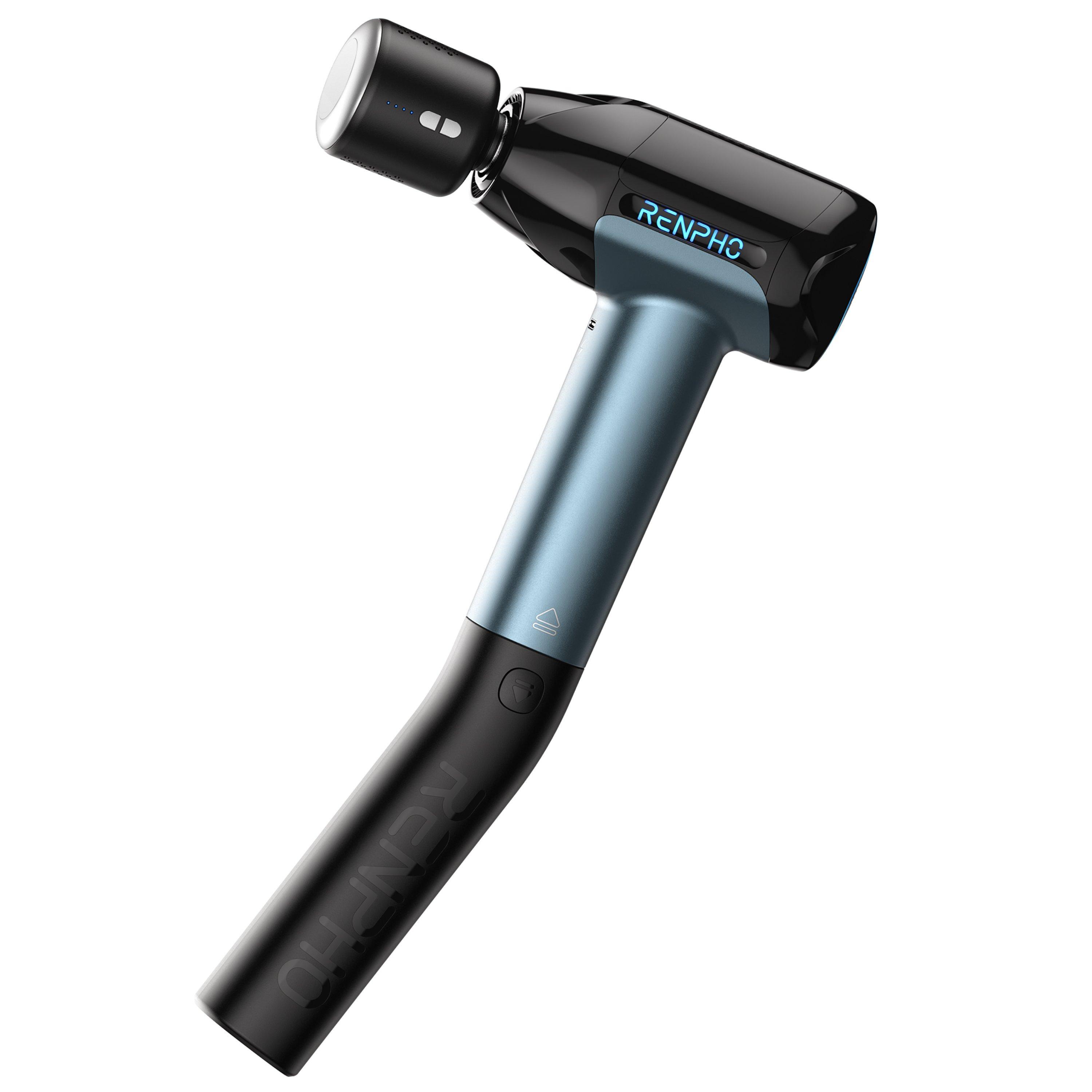 Black - Renpho - Renpho Reach 2 Thermacool Massage Gun - 3