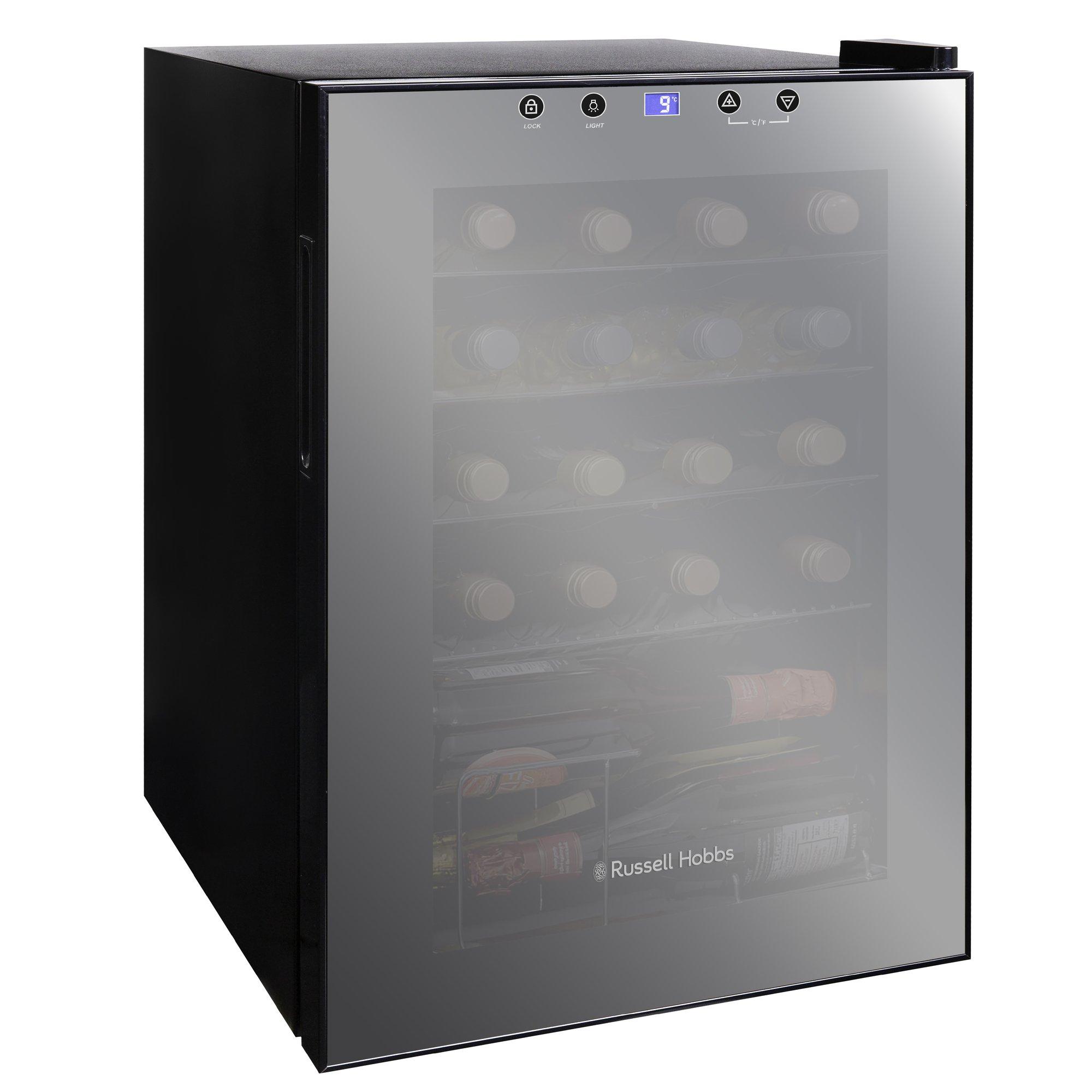 Mirror Black - Russell Hobbs - RH20WC201MR 20 Bottle Wine Cooler - Mirror Black - 11