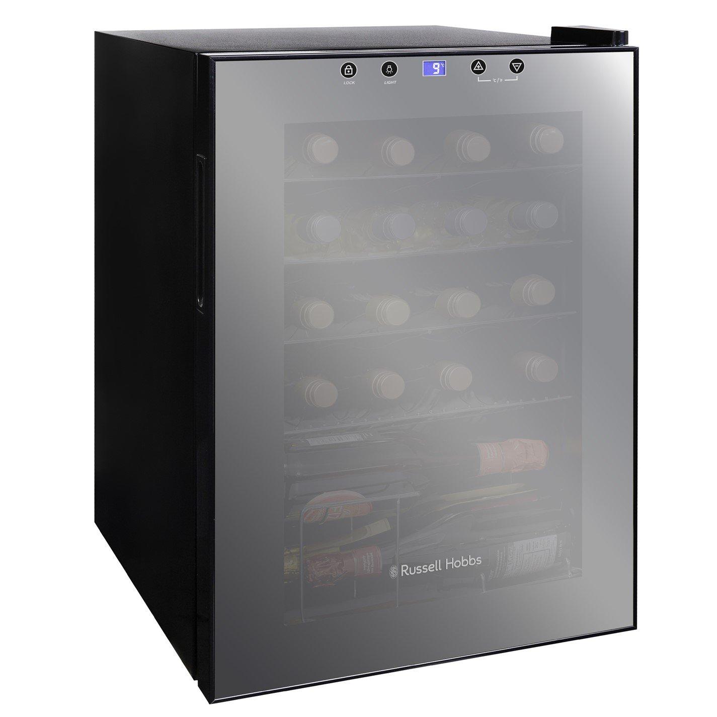 Mirror Black - Russell Hobbs - RH20WC201MR 20 Bottle Wine Cooler - Mirror Black - 12