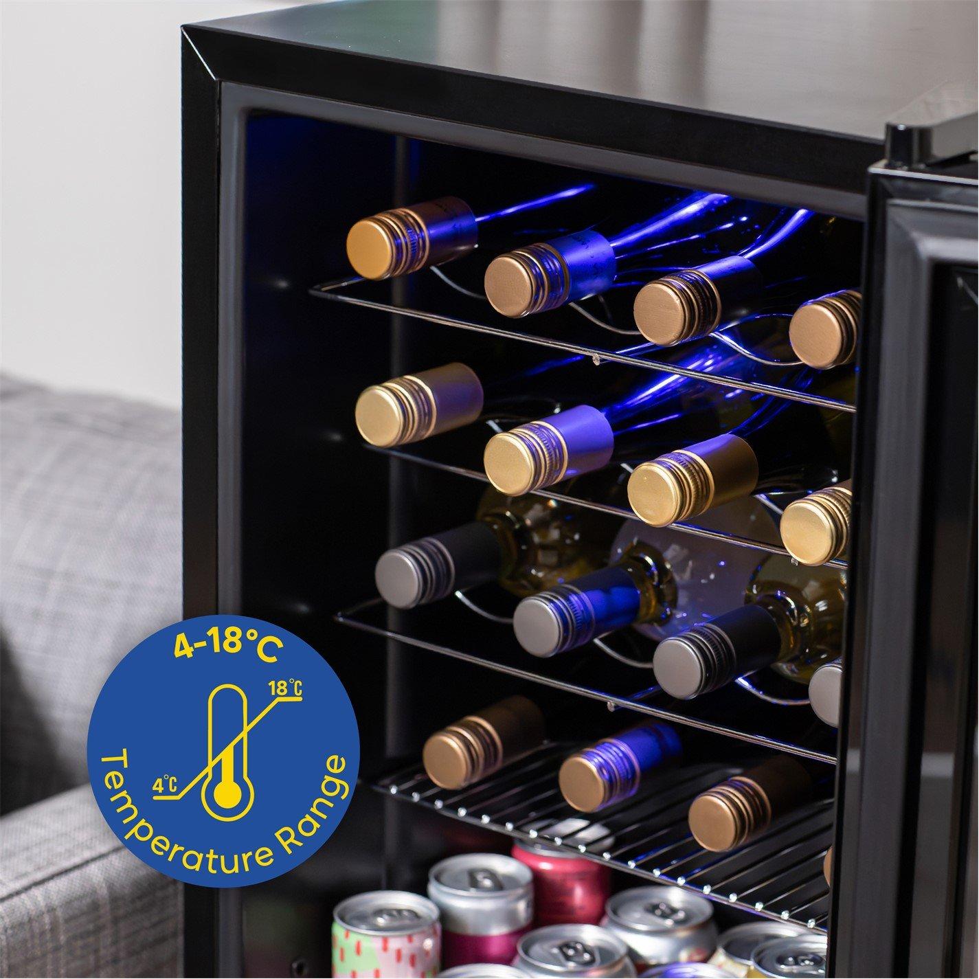 Mirror Black - Russell Hobbs - RH20WC201MR 20 Bottle Wine Cooler - Mirror Black - 8