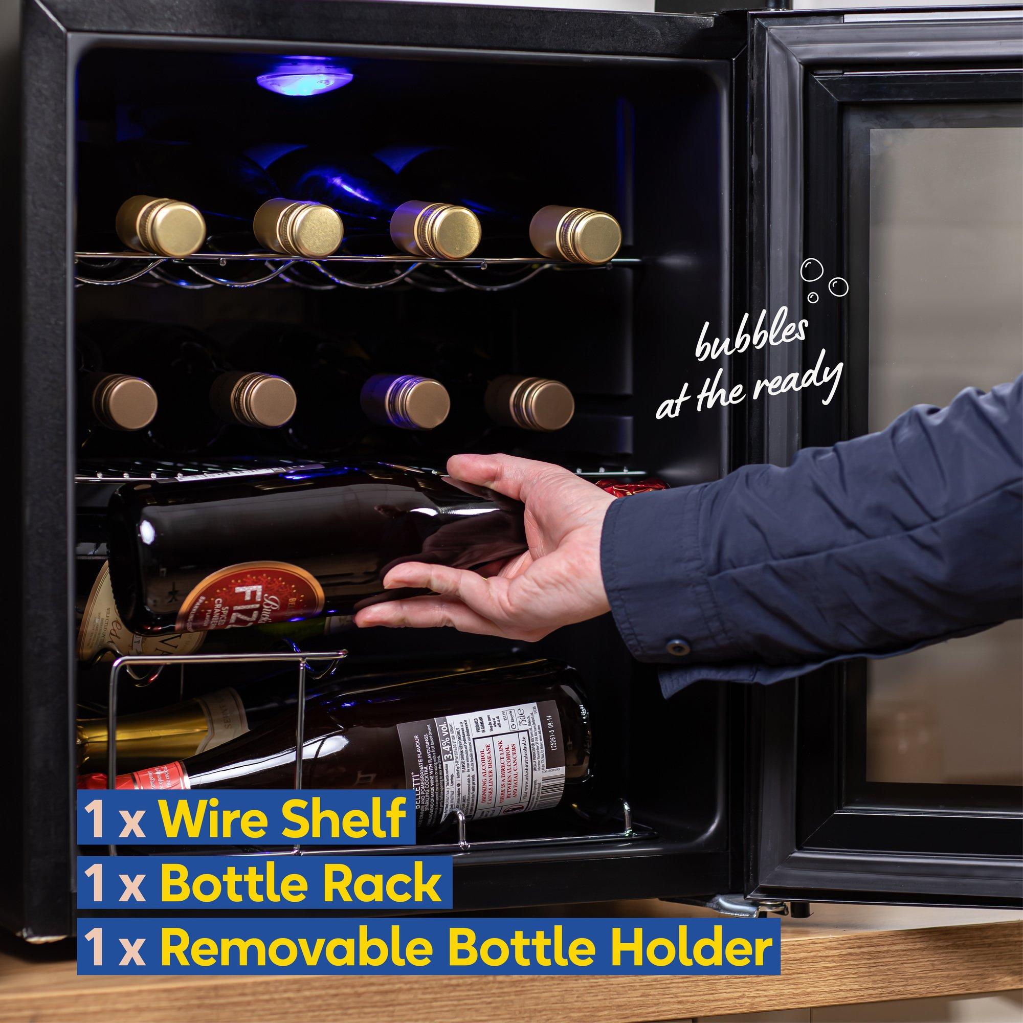 Mirror Black - Russell Hobbs - ® RH15WC201MR 12 Bottle Wine Cooler - 5