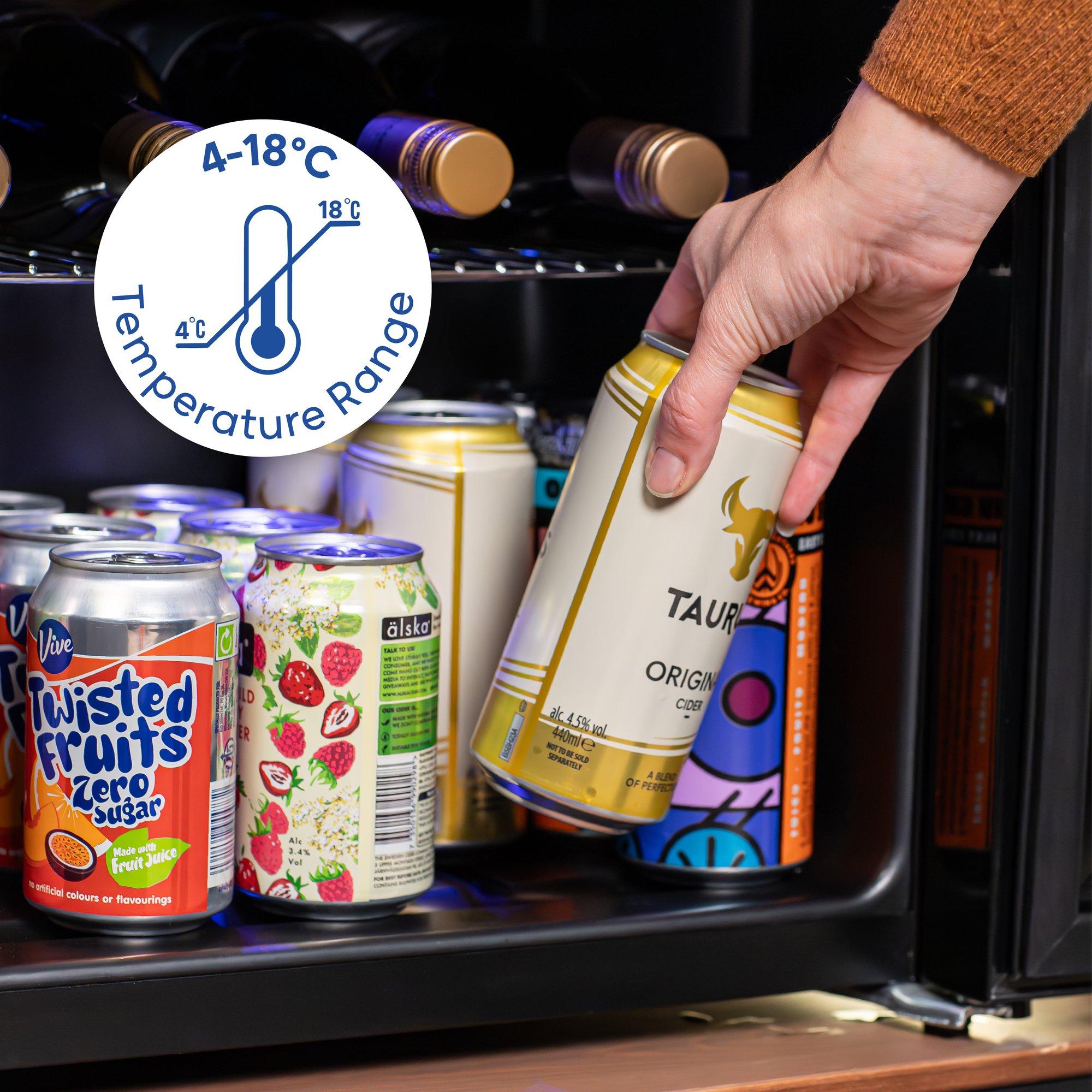 Mirror Black - Russell Hobbs - ® RH15WC201MR 12 Bottle Wine Cooler - 8