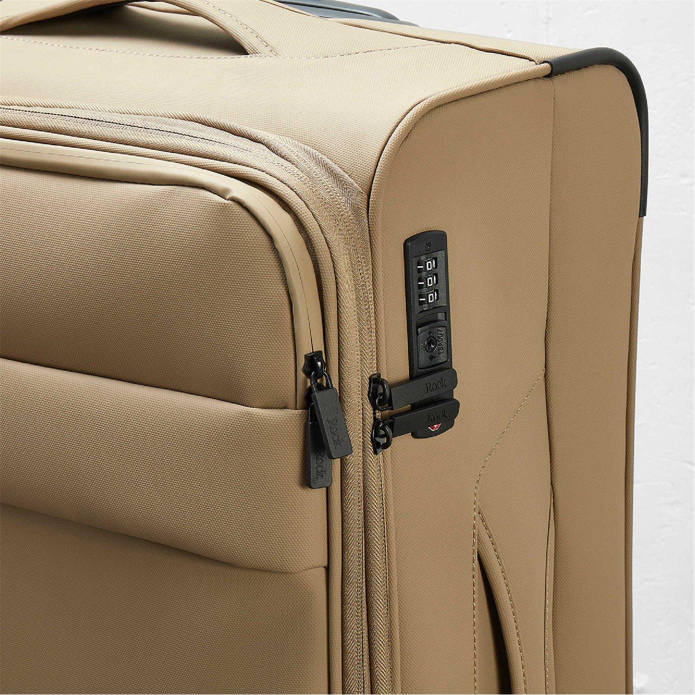 Beige - Rock - Rock Harper Suitcase Beige - 6