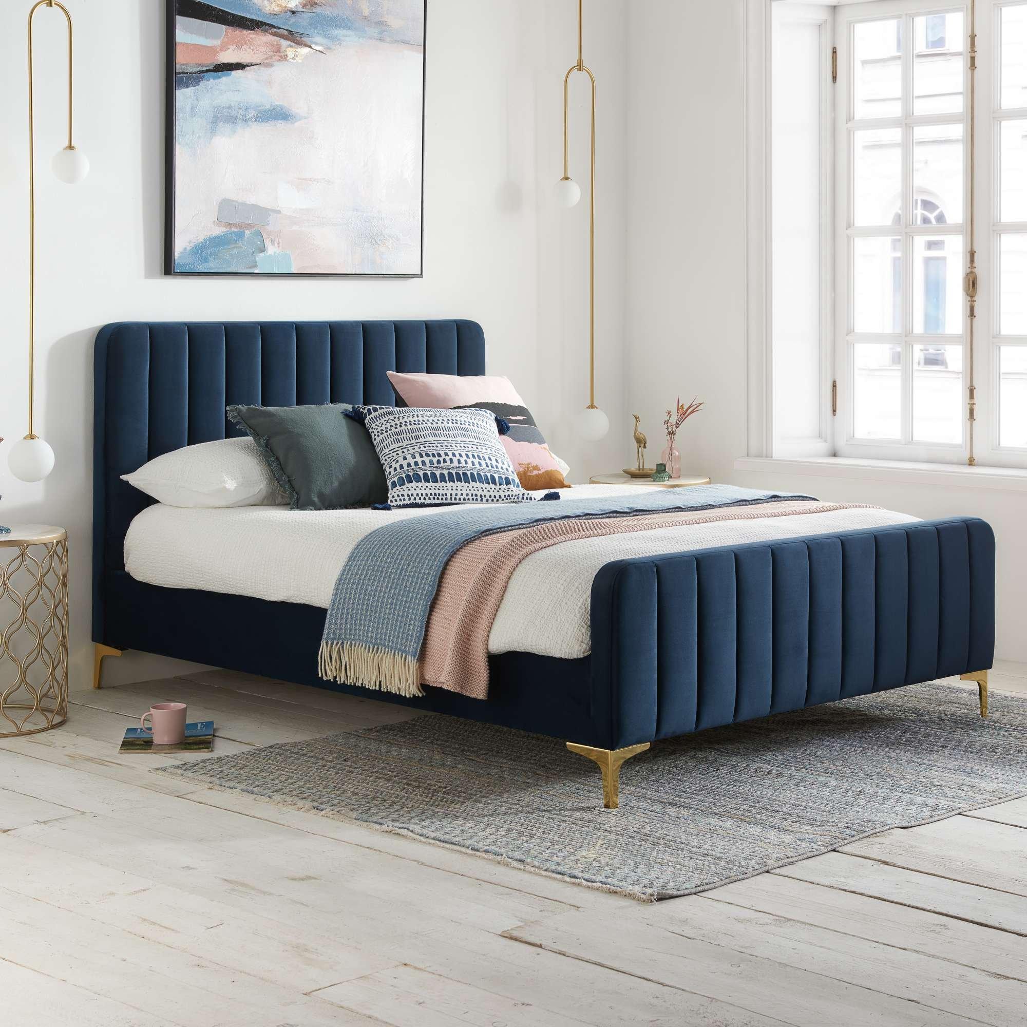 Midnight Blue - Birlea - Medina Midnight Blue Bed - 1