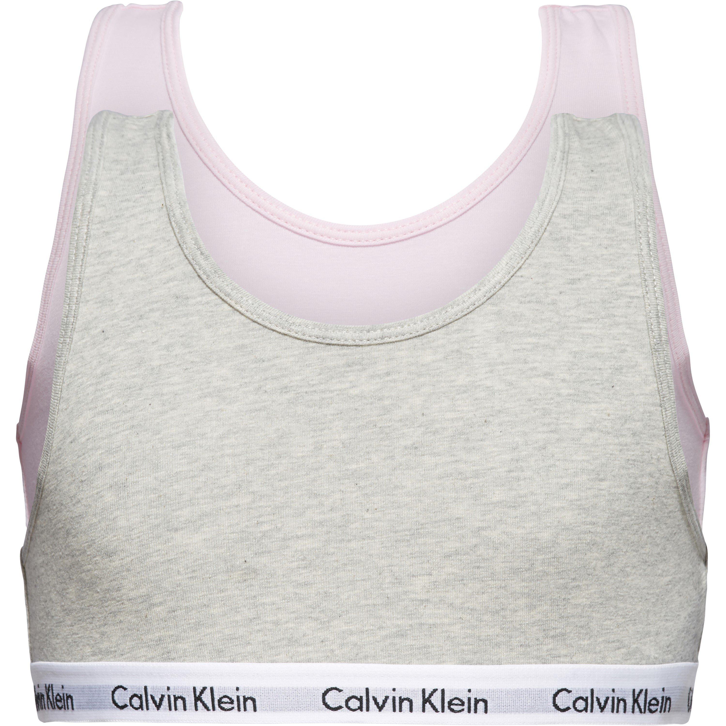 Calvin Klein 2 Pack Bralets - Grey/Unique 901