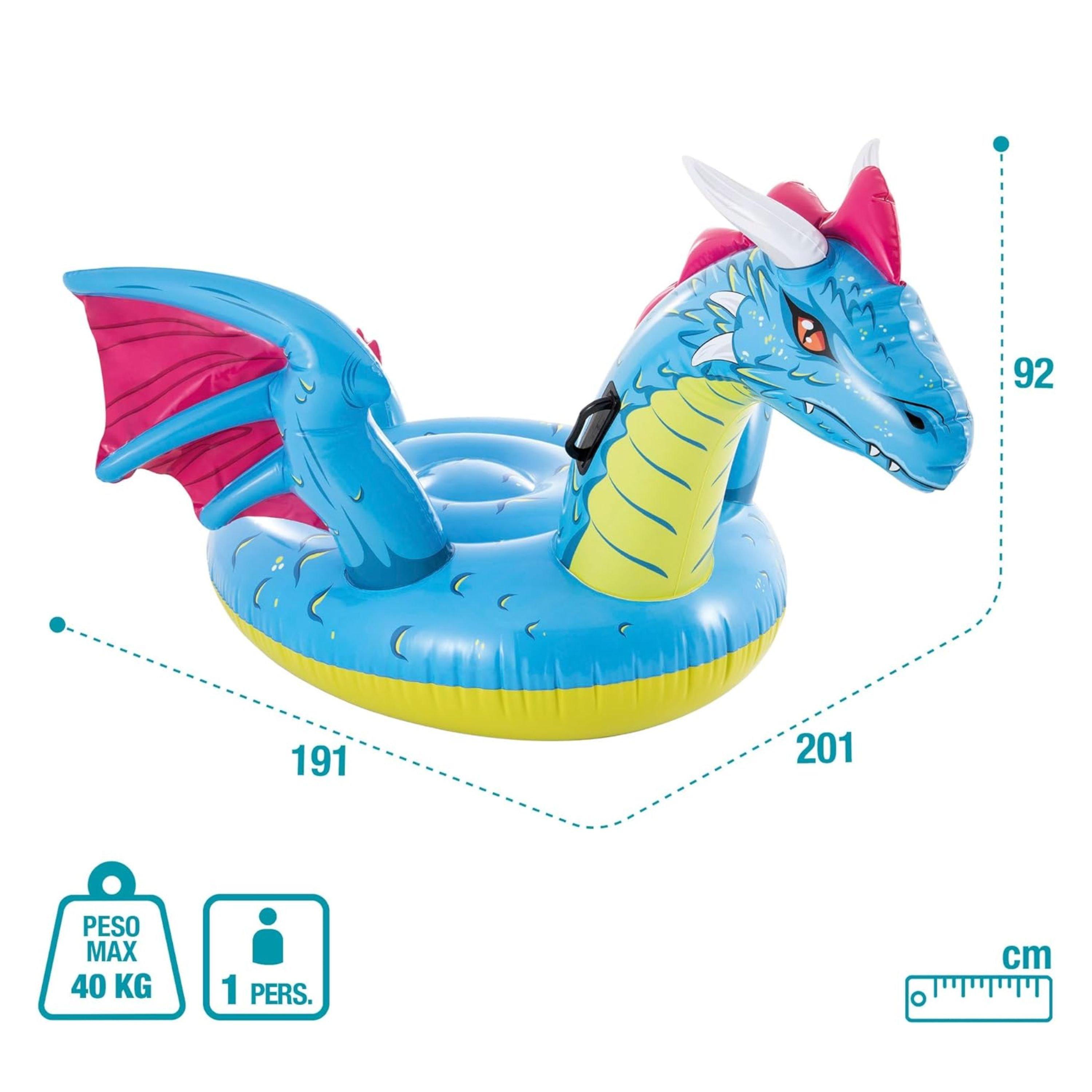 Blue - Intex - Intex Dragon Ride On Inflatable - 2