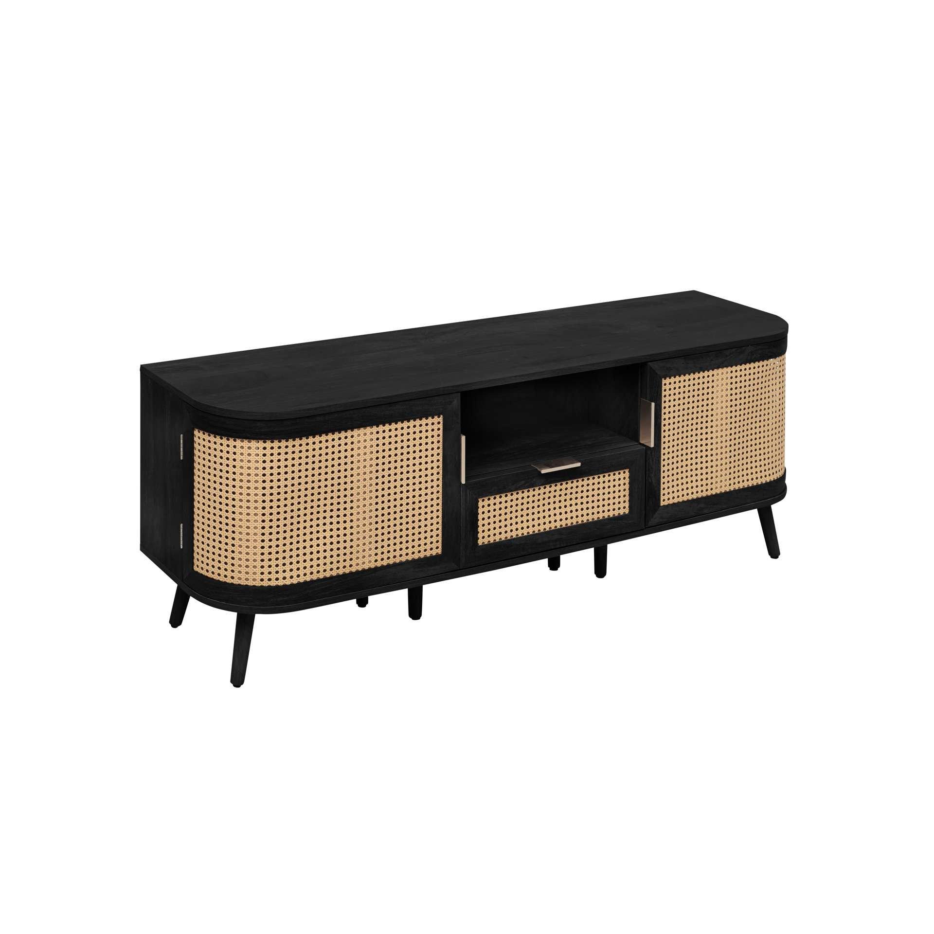 Black - Birlea - Noah 2 Door 1 Drawer TV Unit - 15