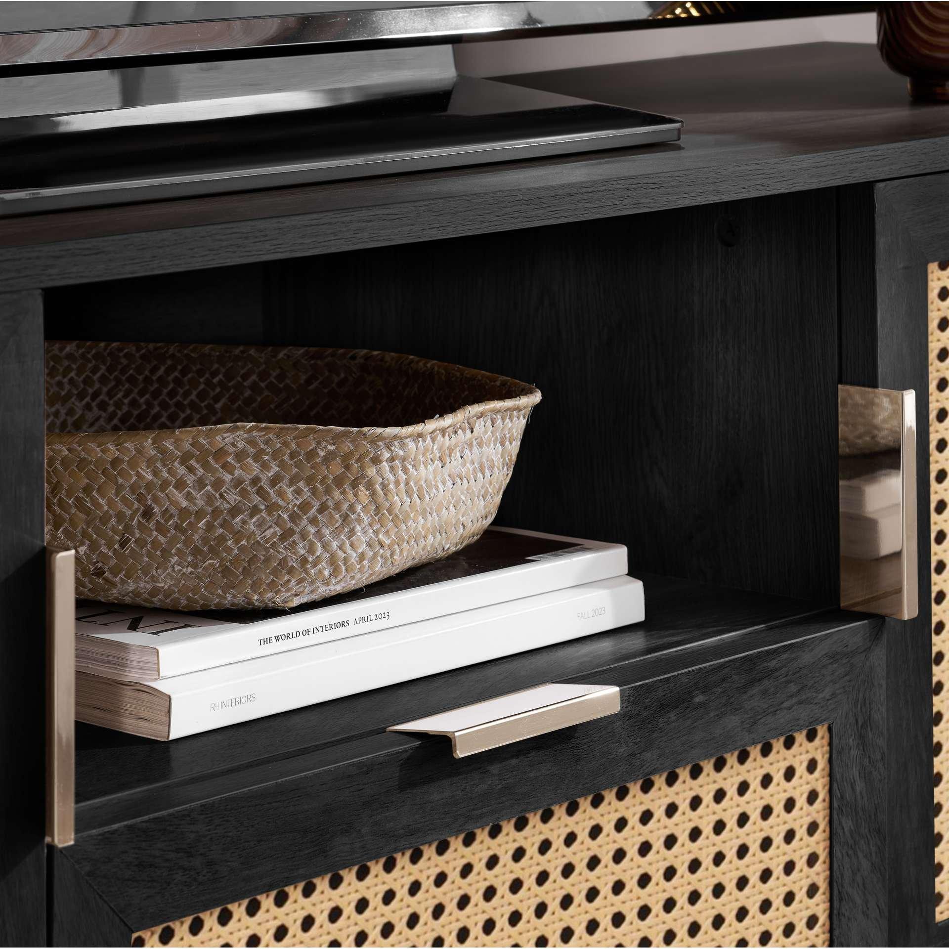 Black - Birlea - Noah 2 Door 1 Drawer TV Unit - 6