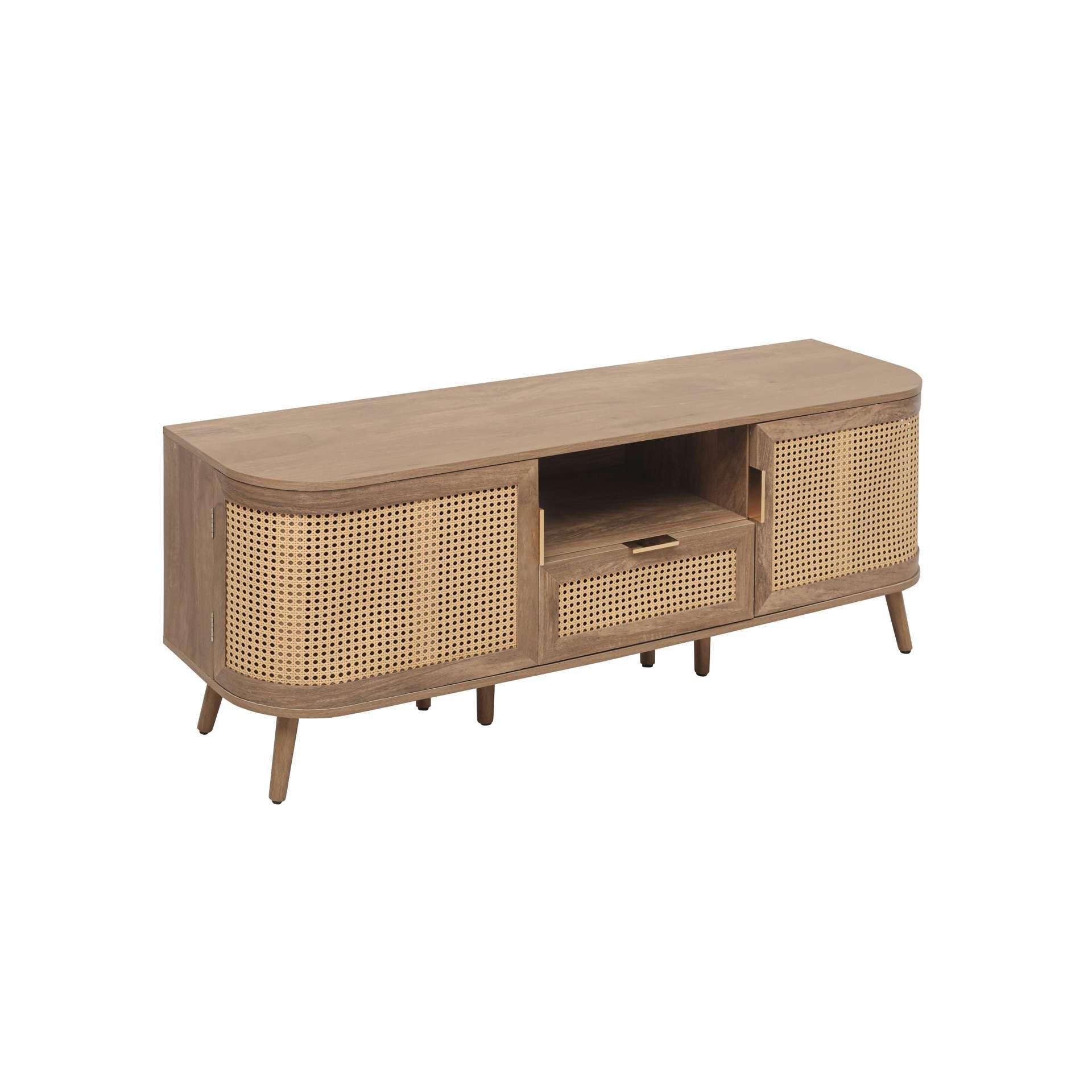 Oak - Birlea - Noah 2 Door 1 Drawer TV Unit - 13