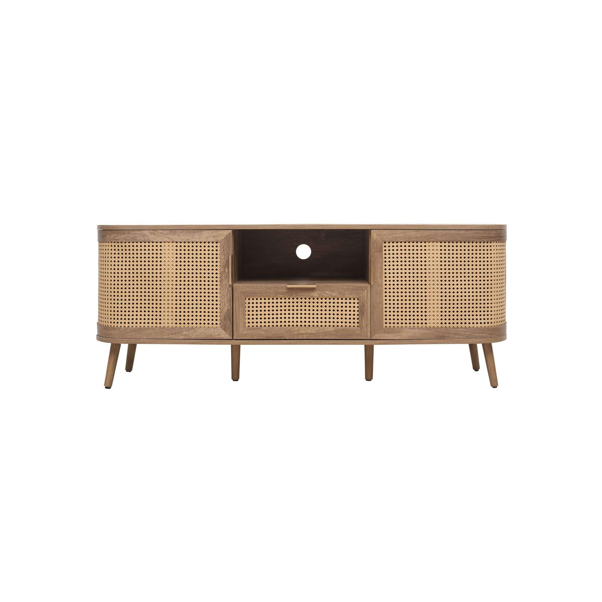 Oak - Birlea - Noah 2 Door 1 Drawer TV Unit - 14