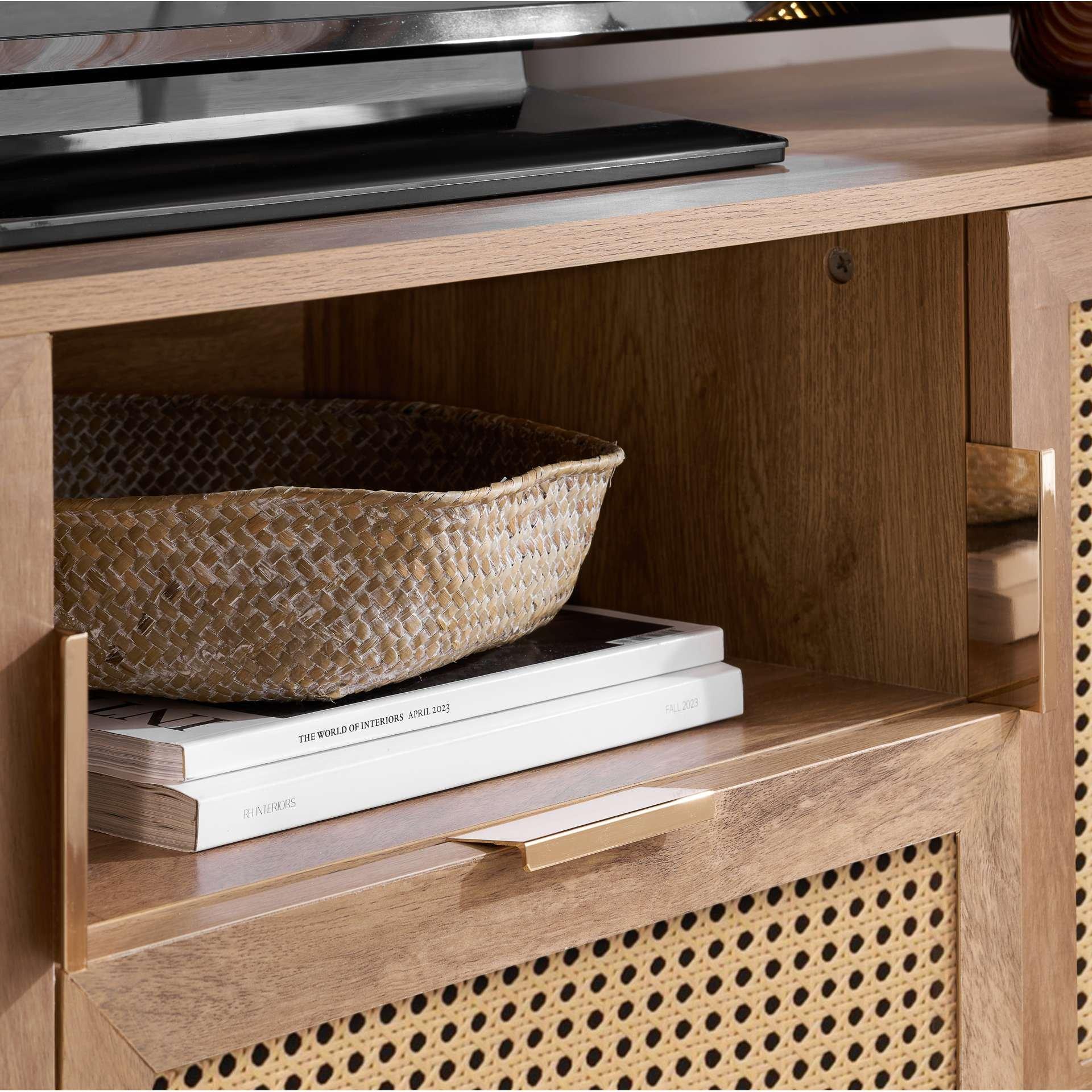 Oak - Birlea - Noah 2 Door 1 Drawer TV Unit - 4