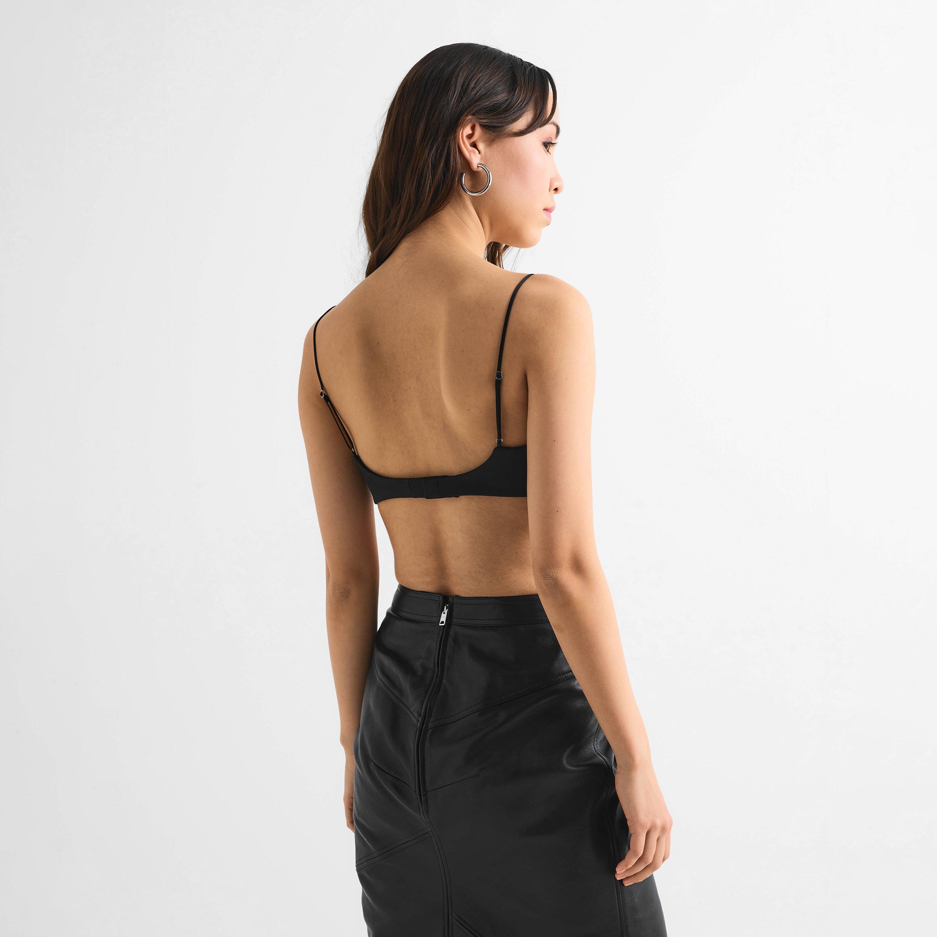 Black - GIVENCHY - Women's Woven Bralette - 4