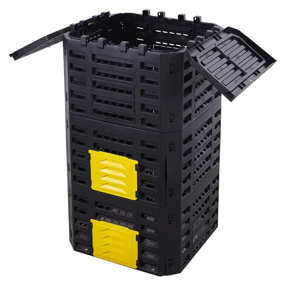 Black - Breeins - 500L Garden Compost Bin - 1