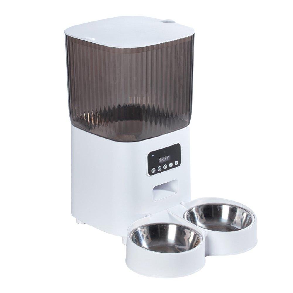 White - KIDKID PET - 5L Dual Power Supply Smart Pet Feeder - 4