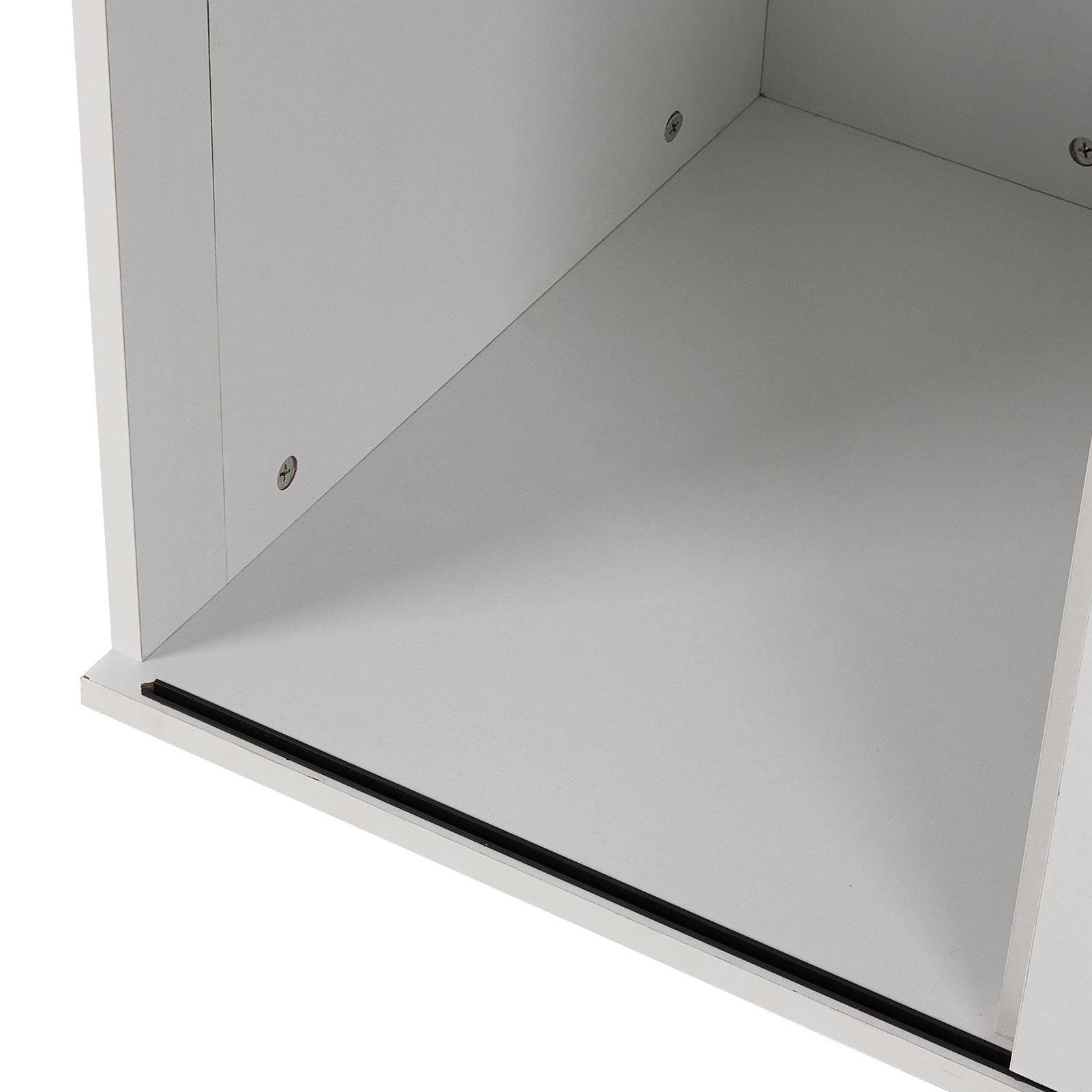 White - KIDKID PET - Wooden Dog Crate with Lockable Barn Door - 5