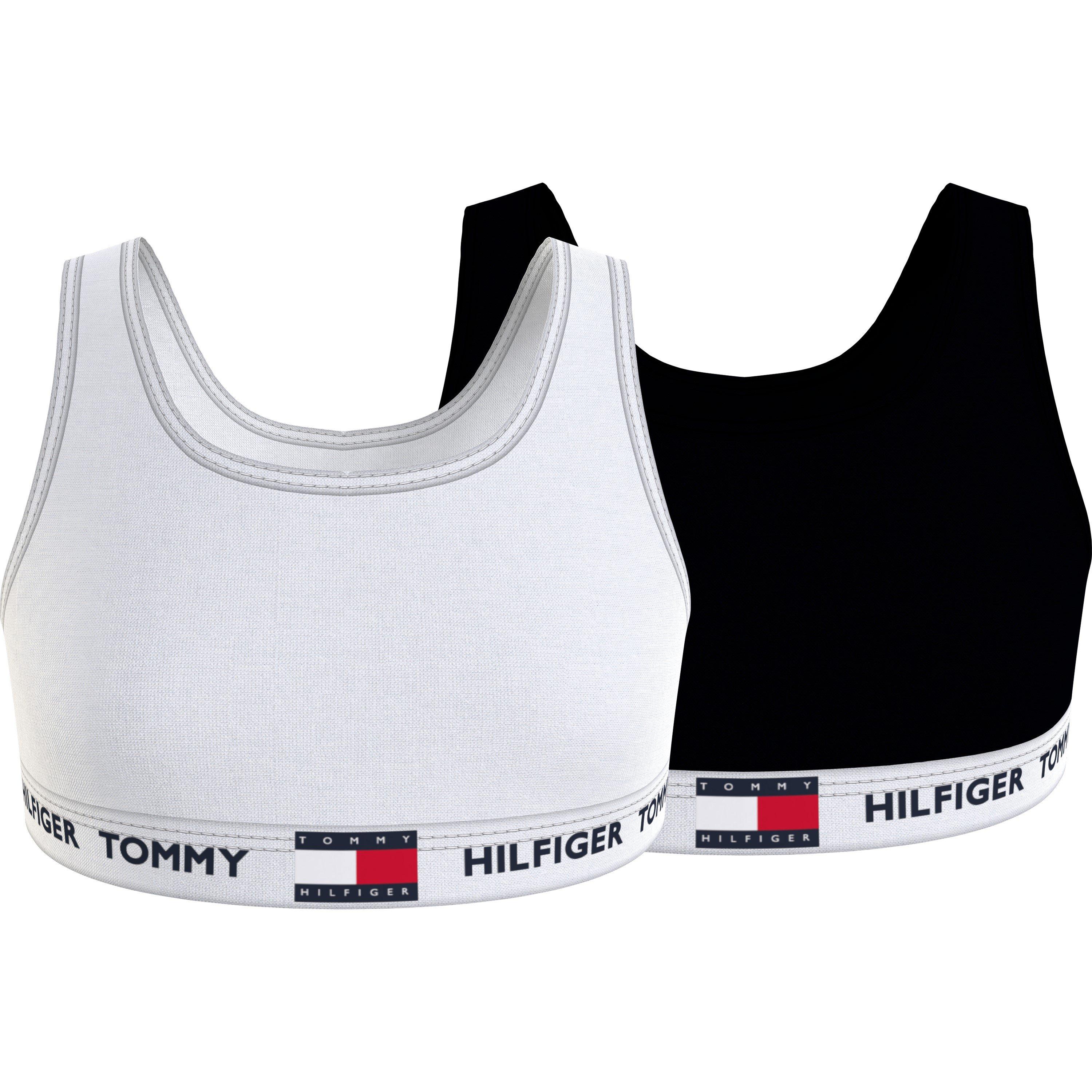 Blanc/Noir 0WS - Tommy Hilfiger - 2pk 85 Flag Bra Junior