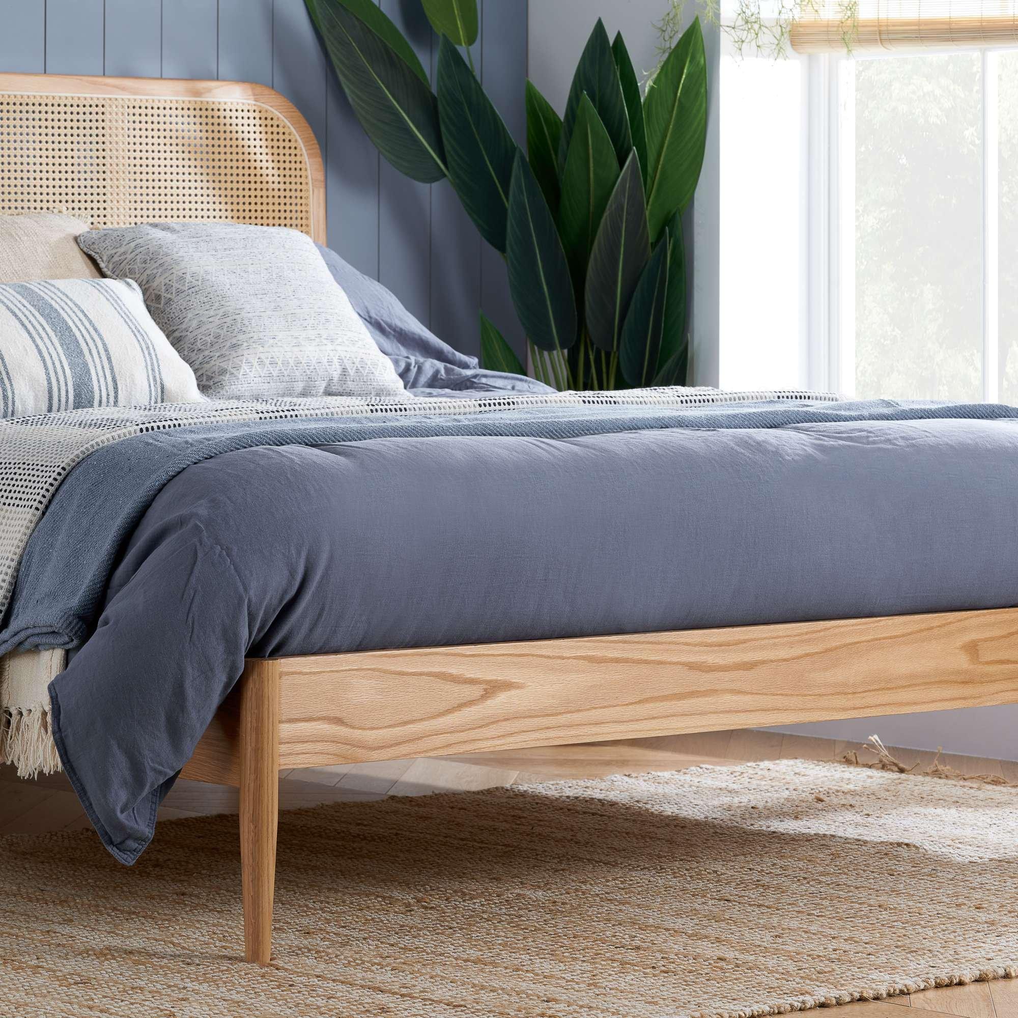 Oak - Birlea - Elina Rattan Bed - 3