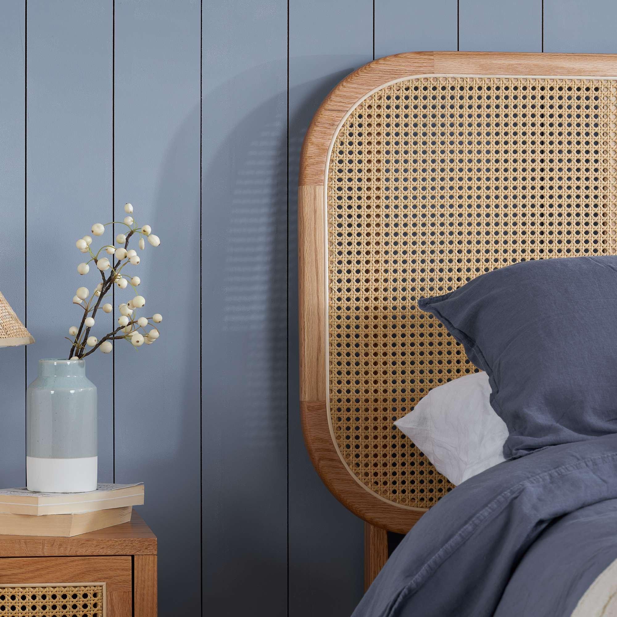 Oak - Birlea - Elina Rattan Bed - 5