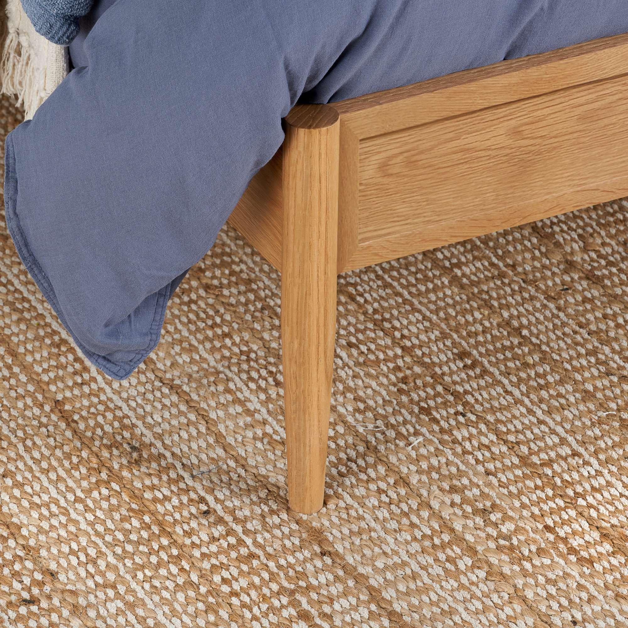 Oak - Birlea - Elina Rattan Bed - 9