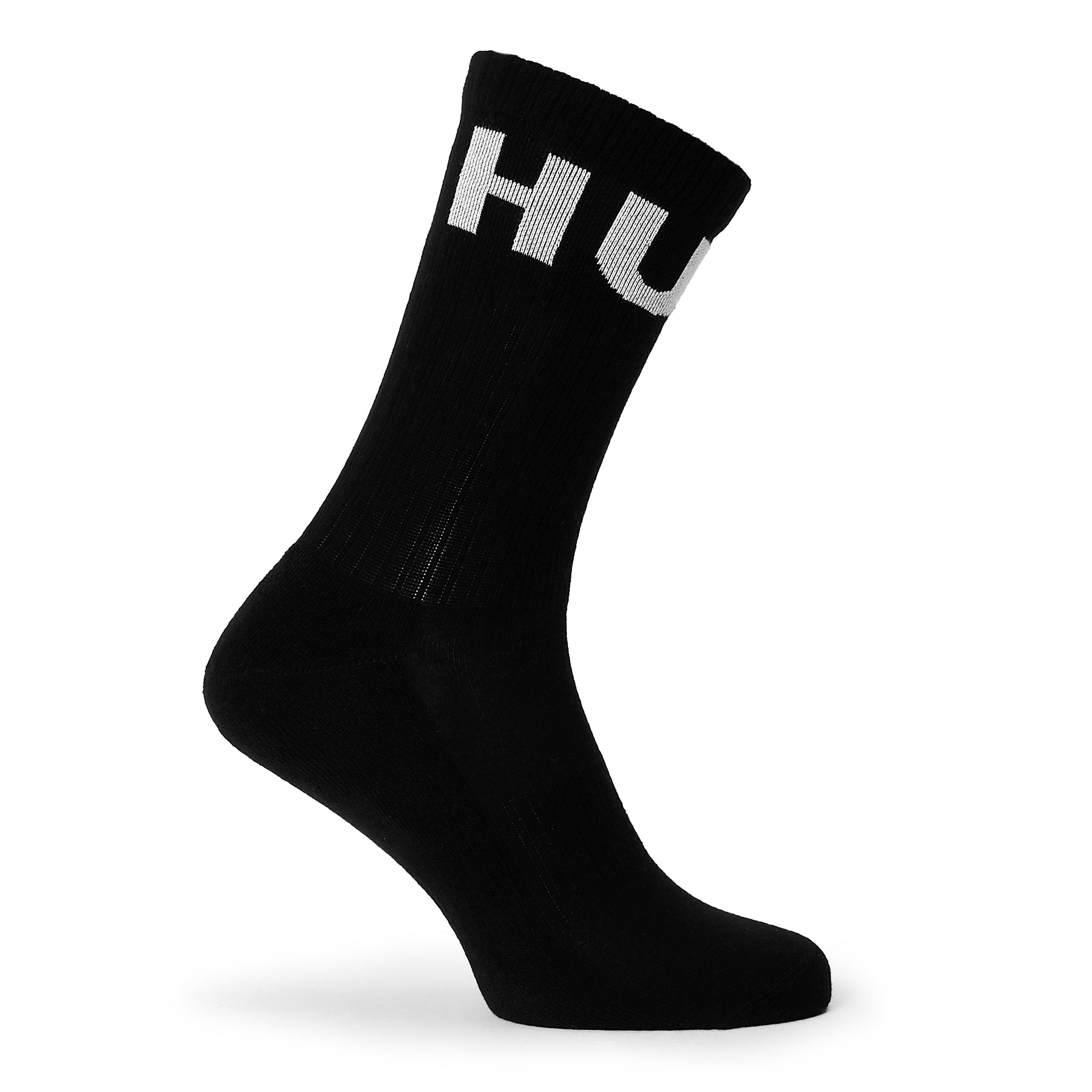 Black - Hugo - Men's Qs Iconic Cc Trainer Ankle Socks - 2