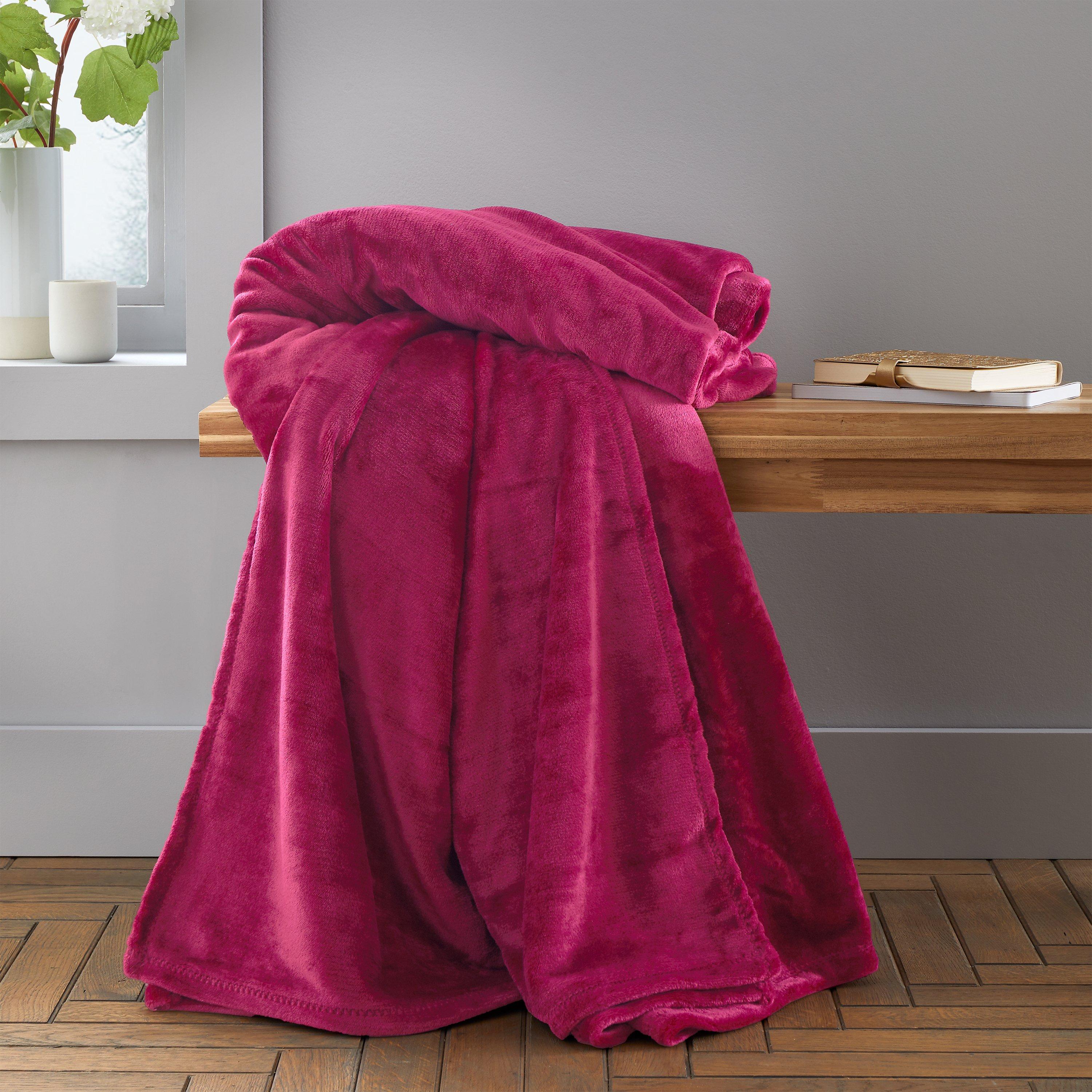 Raschel Velvet Touch Blanket Throw