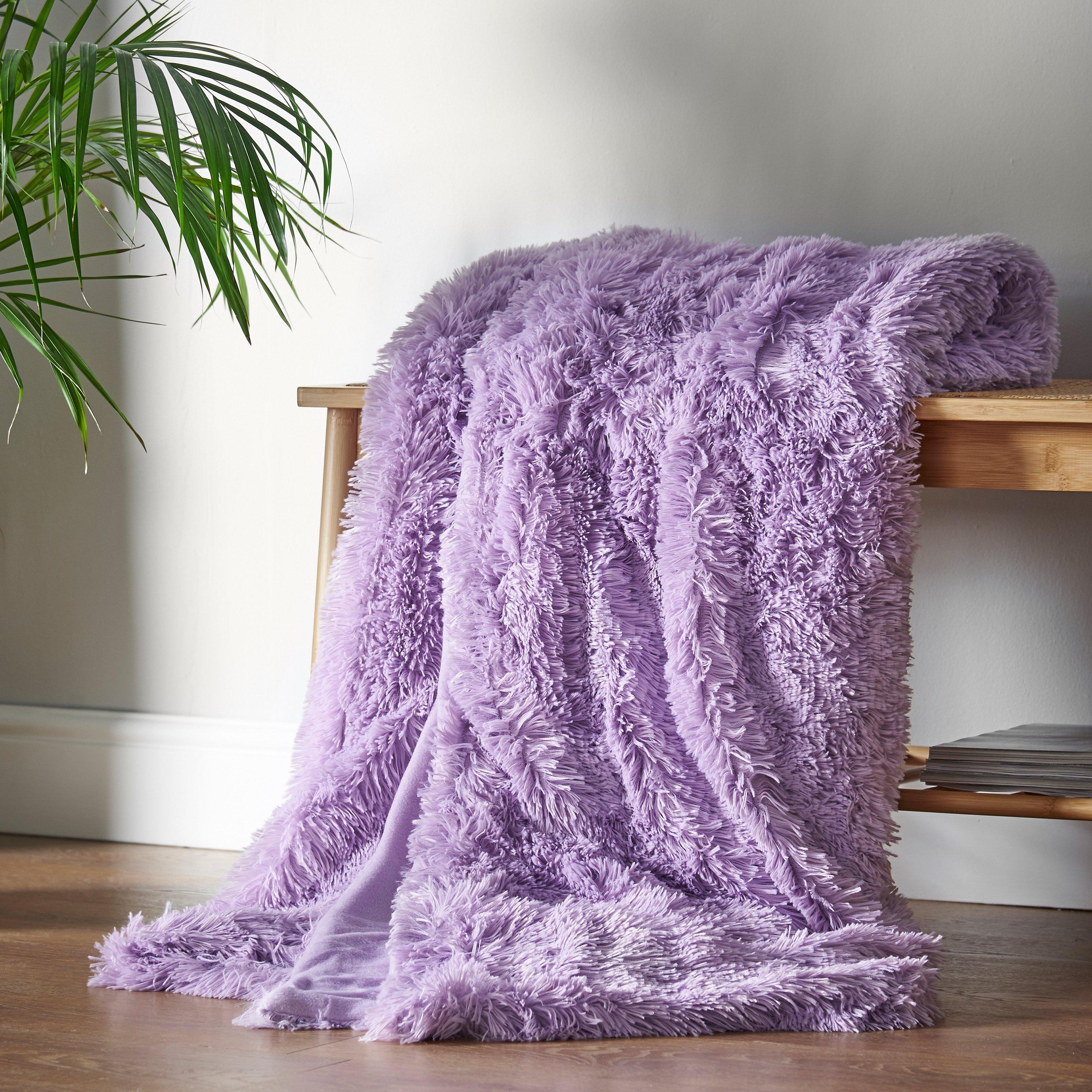 Catherine Lansfield Cuddly Deep Pile Blanket Throw