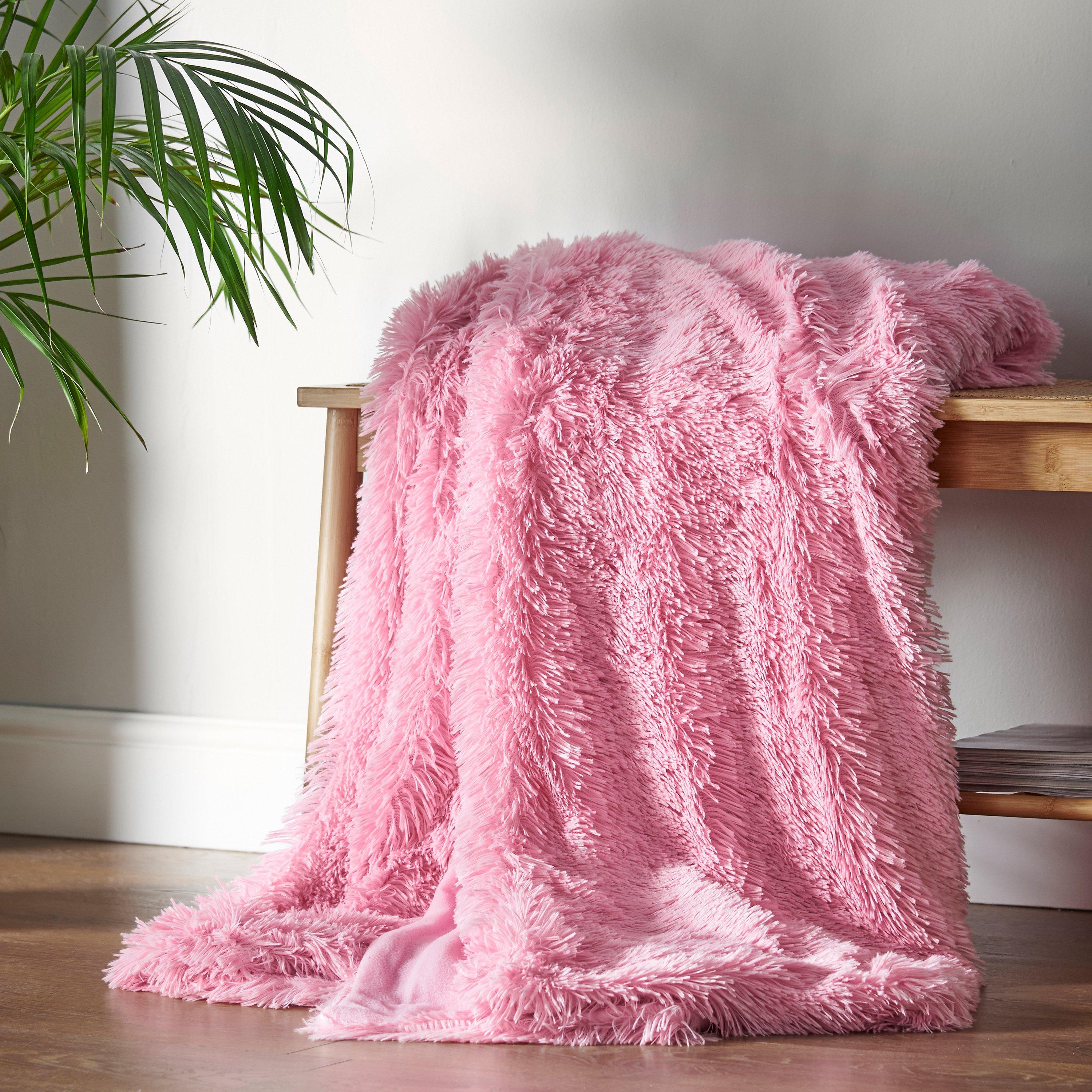 Catherine Lansfield Cuddly Deep Pile Blanket Throw