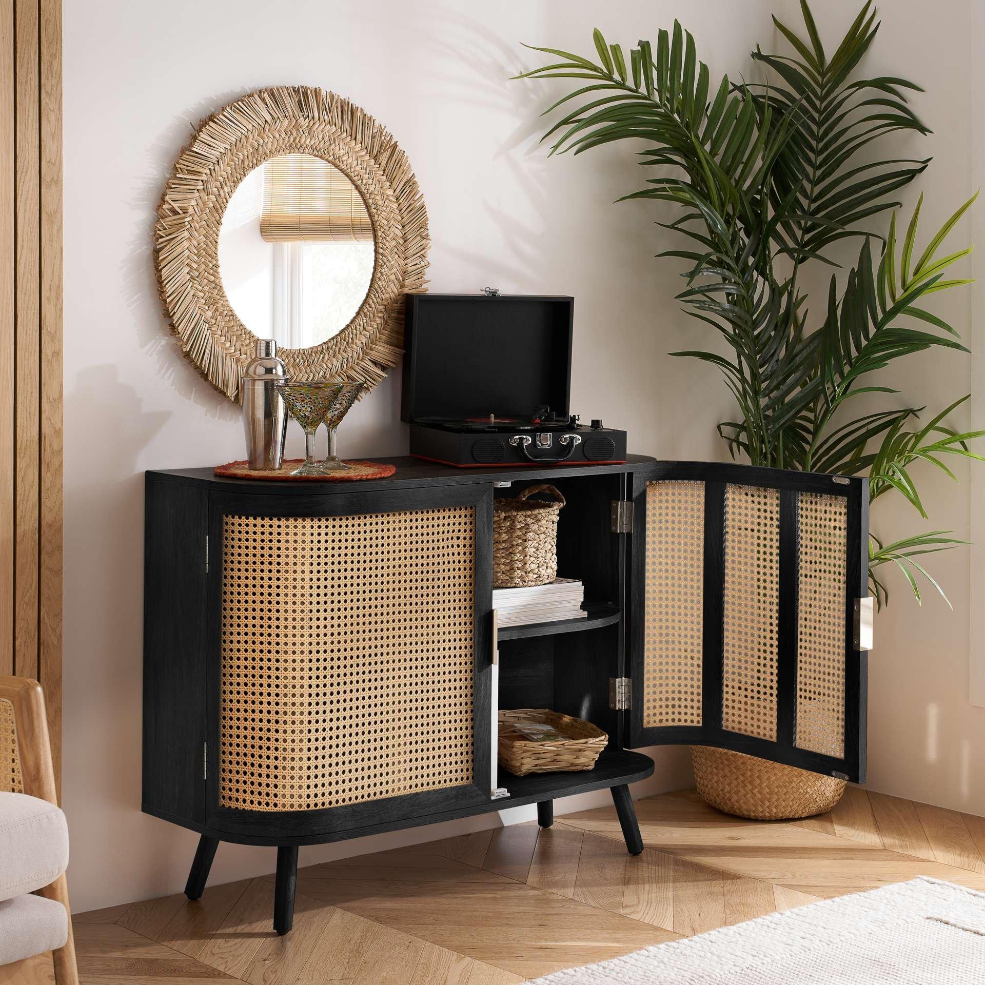 Black - Birlea - Noah 2 Door Sideboard - 2