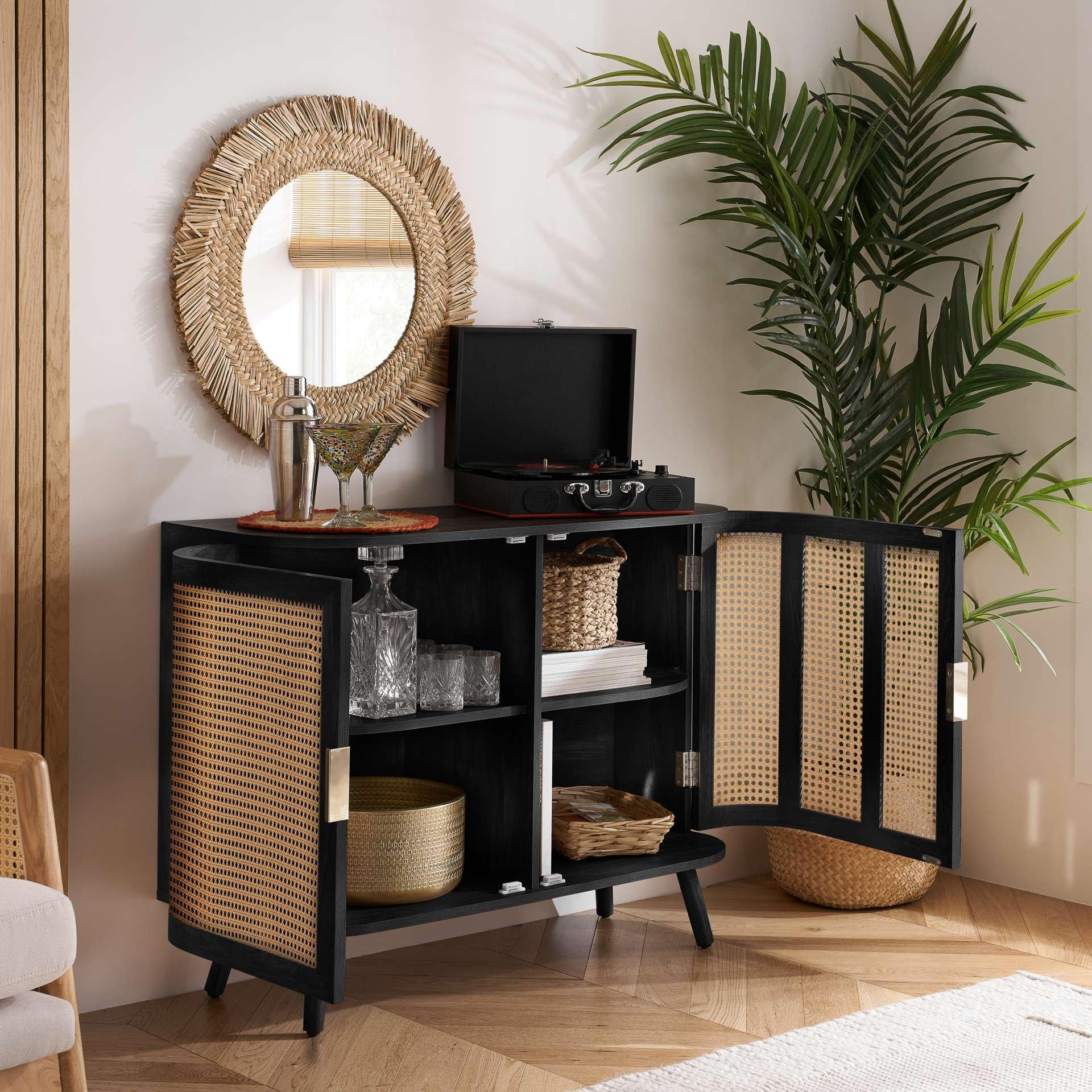 Black - Birlea - Noah 2 Door Sideboard - 3
