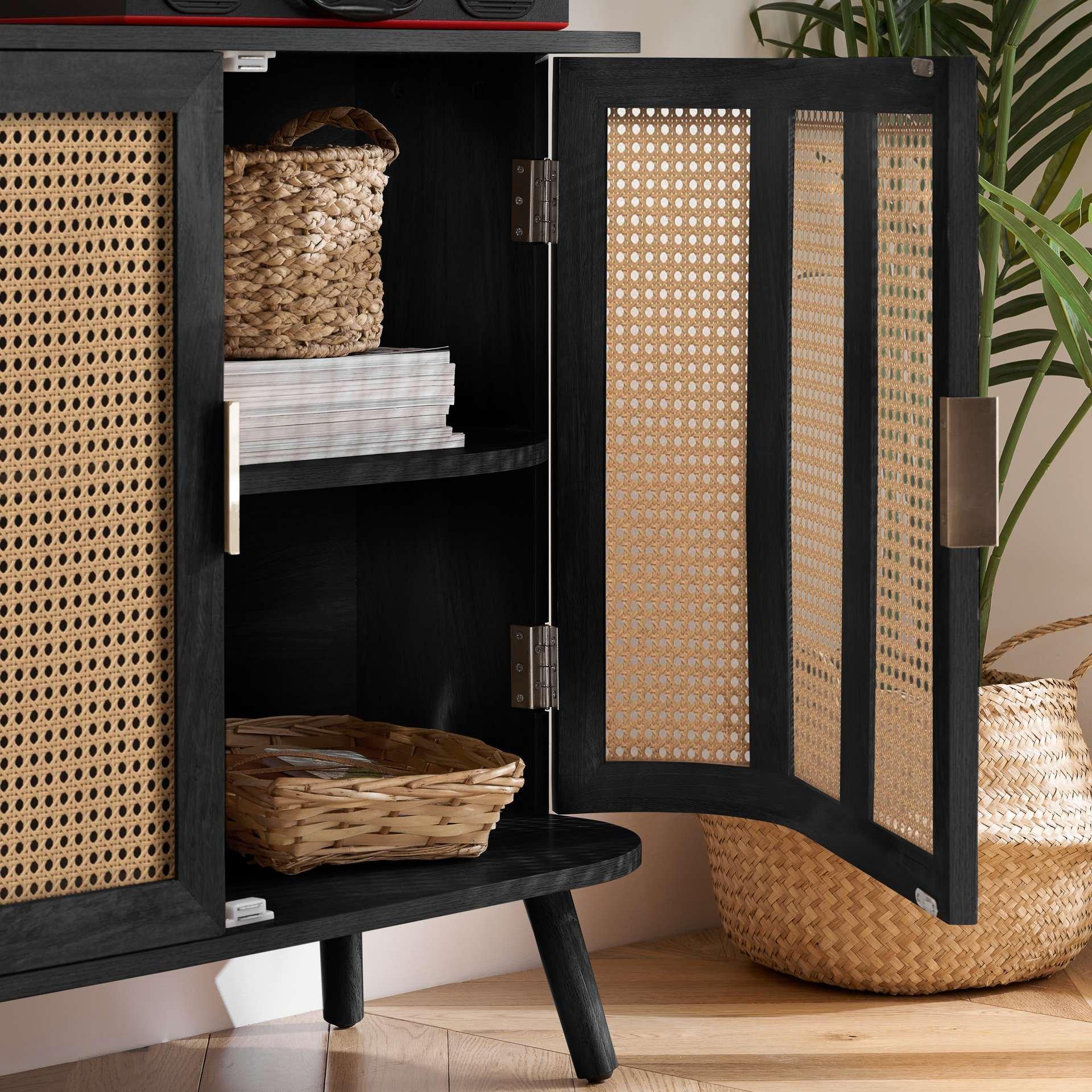 Black - Birlea - Noah 2 Door Sideboard - 4