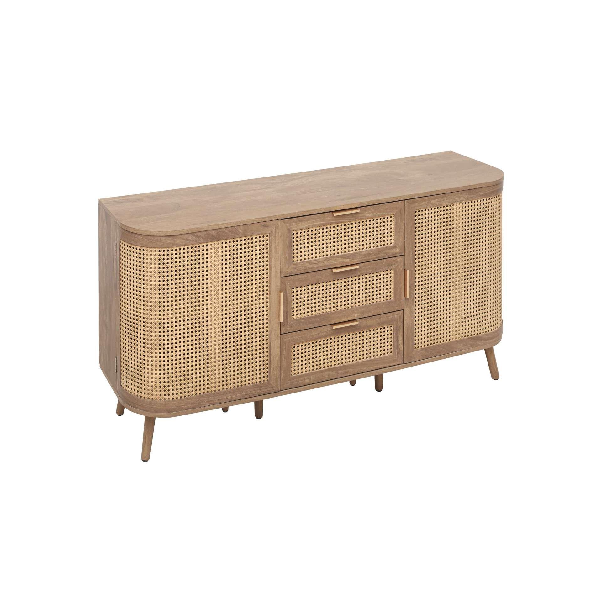 Oak - Birlea - Noah 2 Door 3 Drawer Sideboard - 11