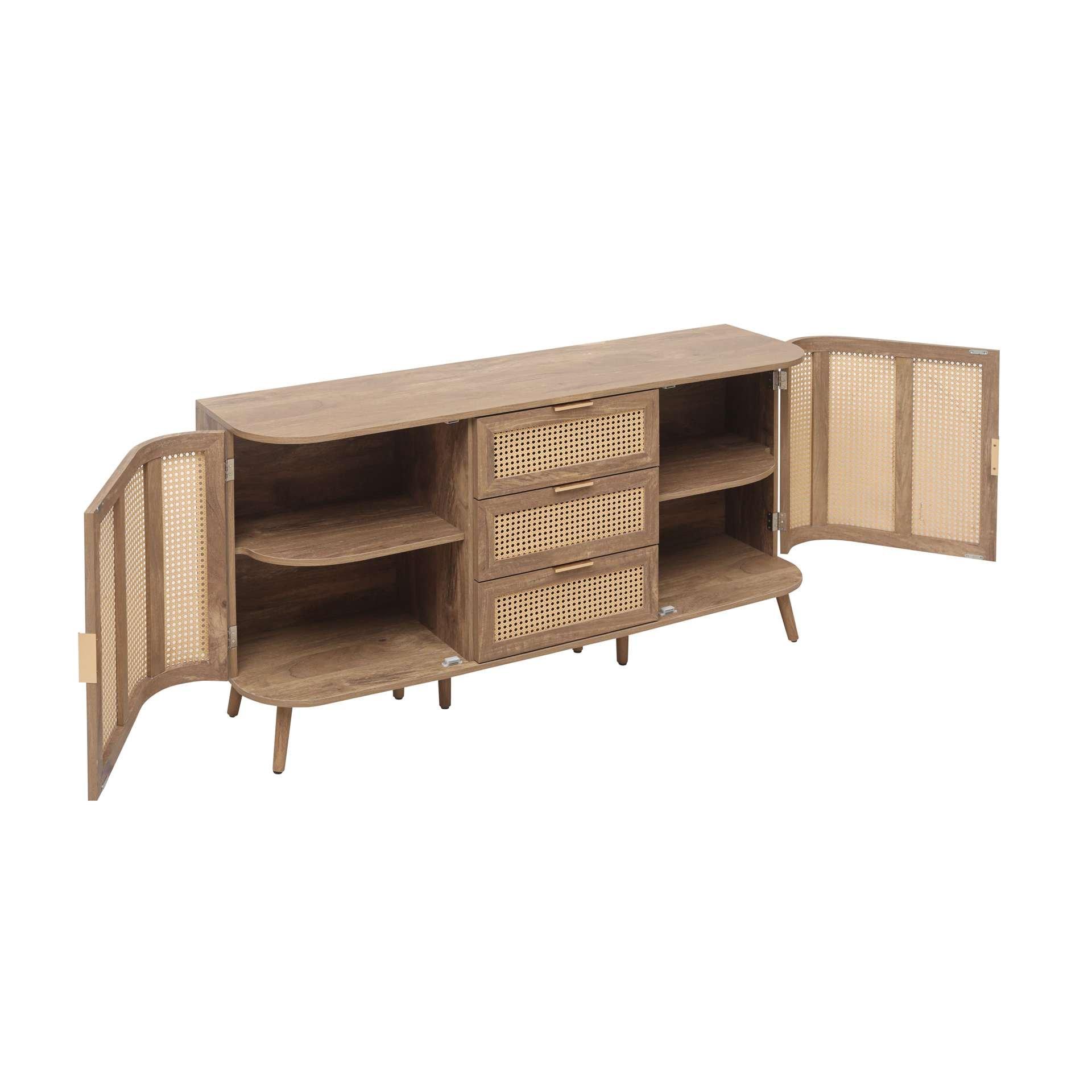 Oak - Birlea - Noah 2 Door 3 Drawer Sideboard - 12