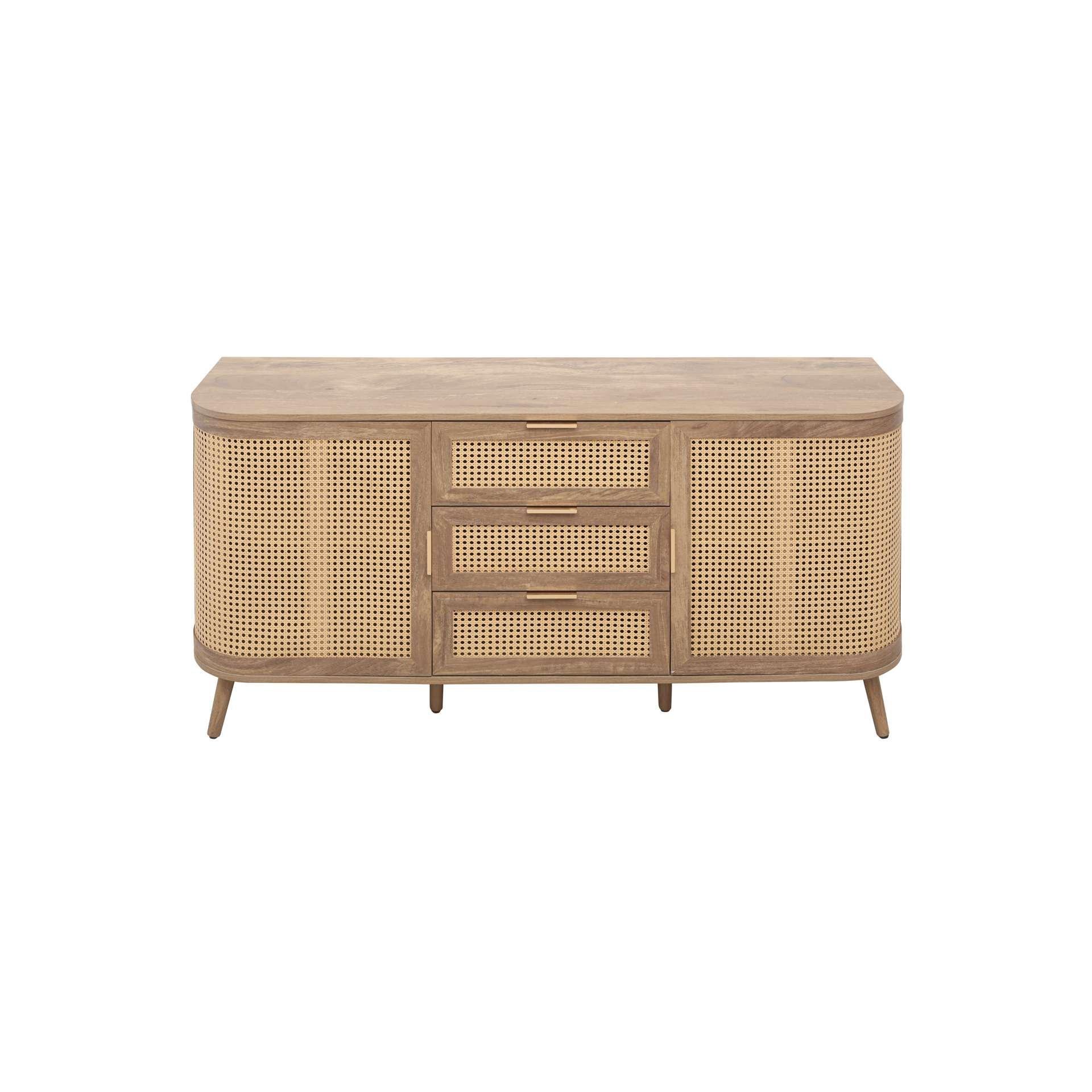 Oak - Birlea - Noah 2 Door 3 Drawer Sideboard - 13