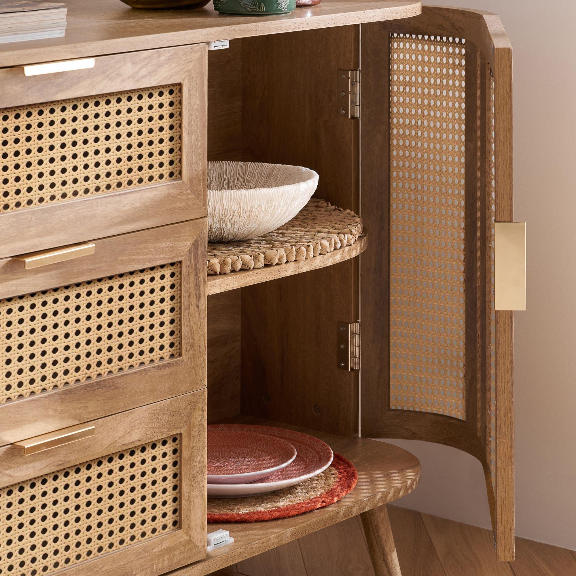 Oak - Birlea - Noah 2 Door 3 Drawer Sideboard - 3