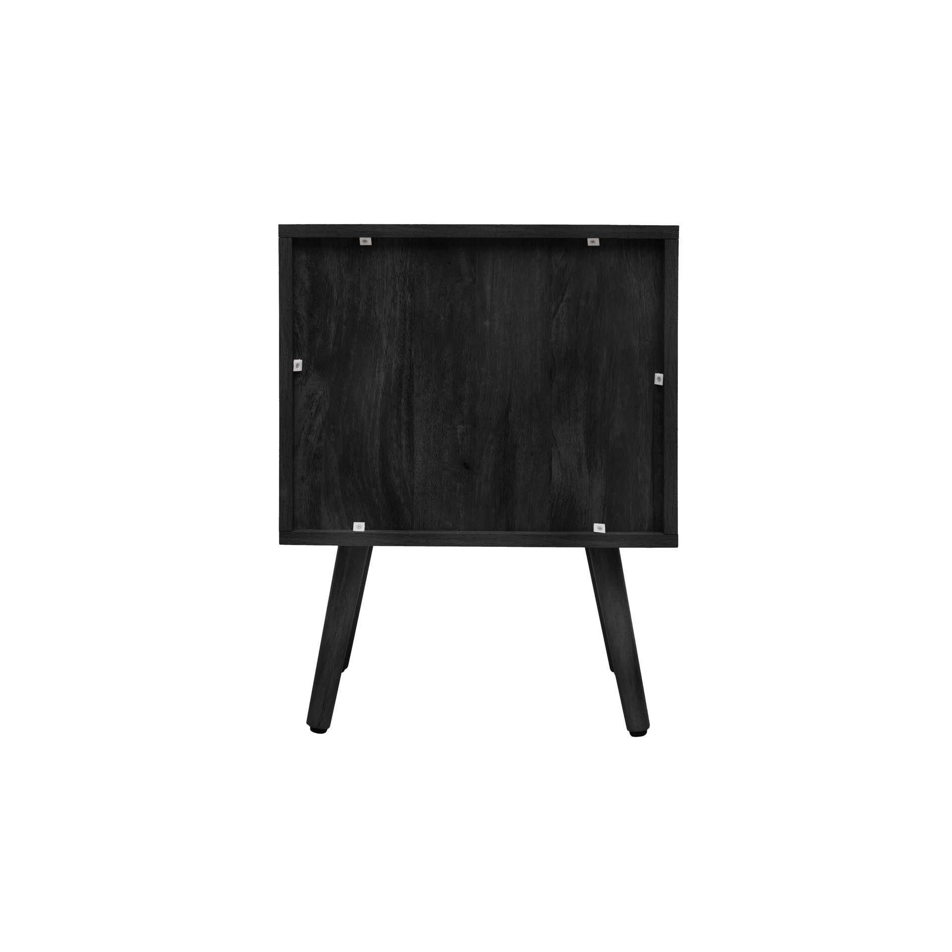 Black - Birlea - Noah 2 Drawer Bedside - 10