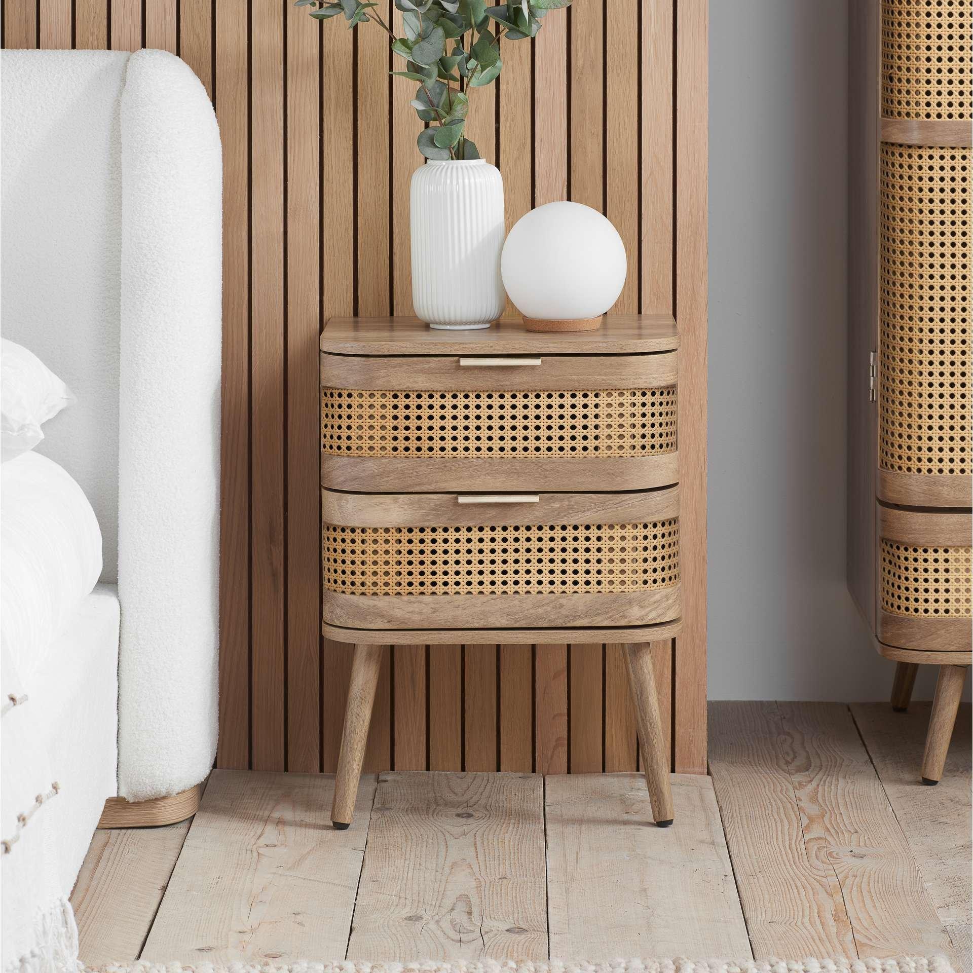 Birlea  Noah 2 Drawer Bedside - Oak