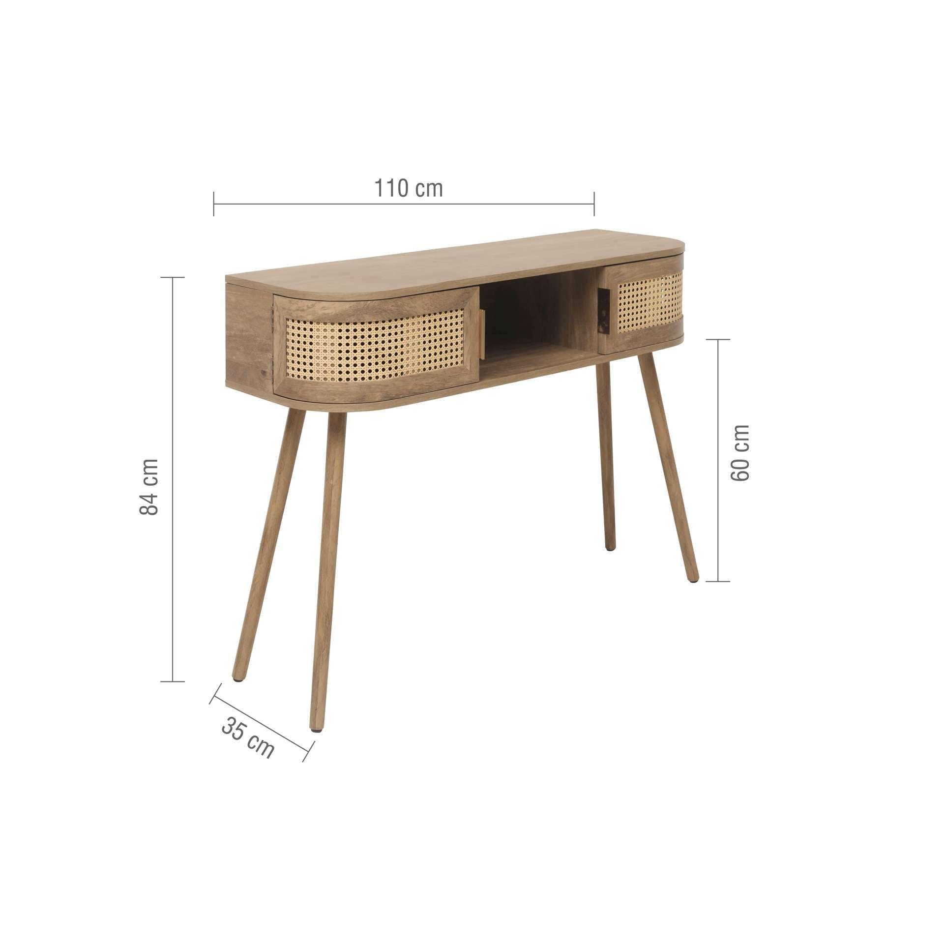 Oak - Birlea - Noah Console Table - 15