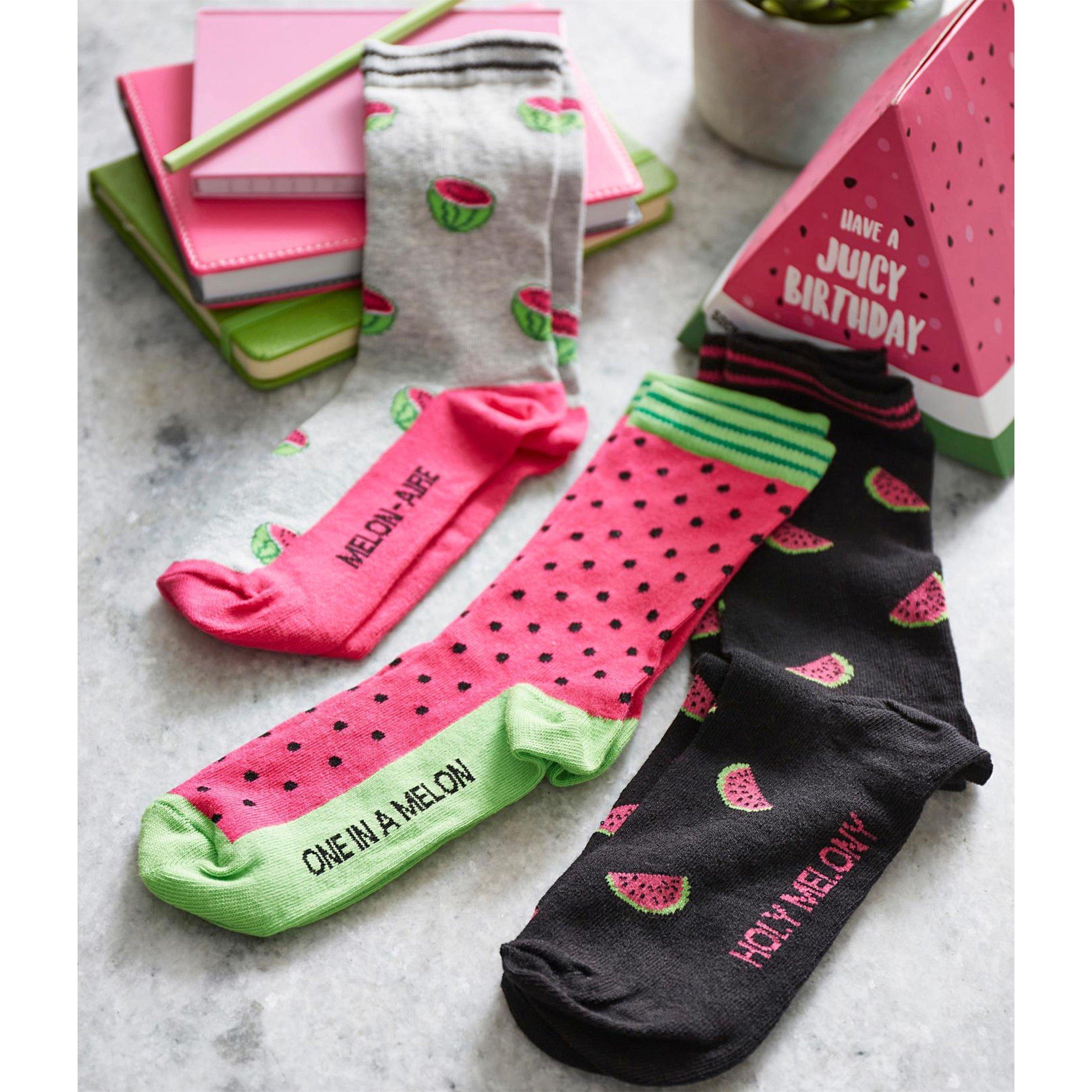 Multi - Other - Birthday Melon Novelty Socks Set - 4