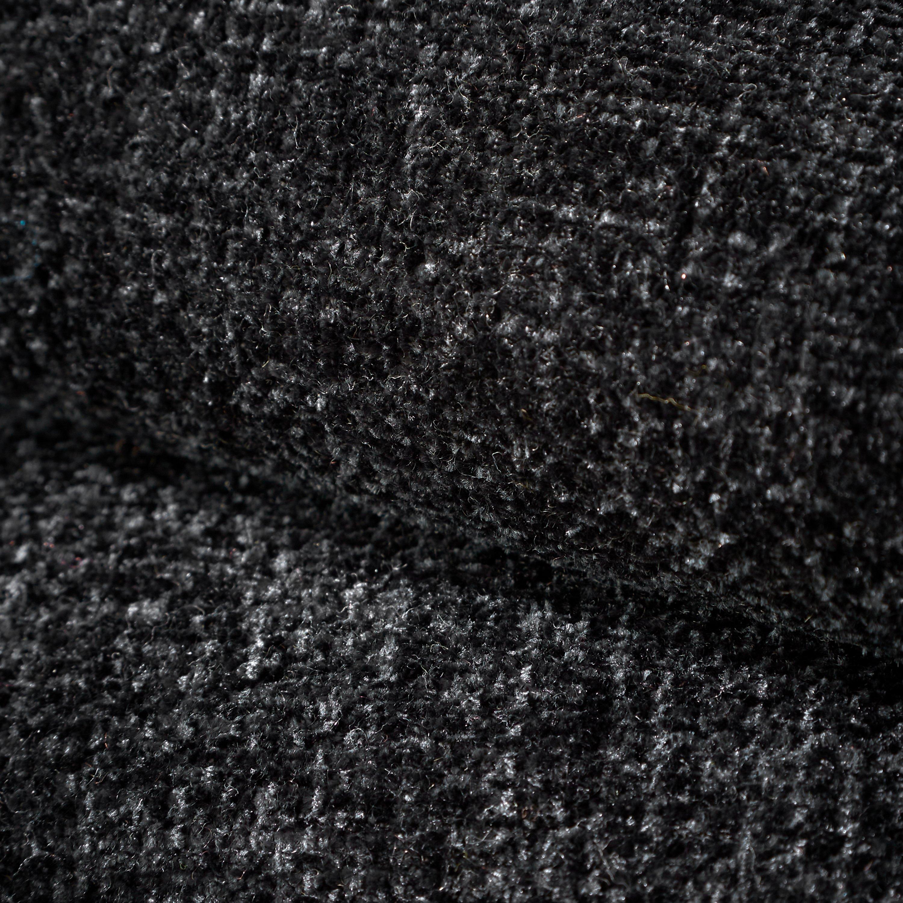 Black - Catherine Lansfield - Wilson Plain Chenille Blanket Throw - 3
